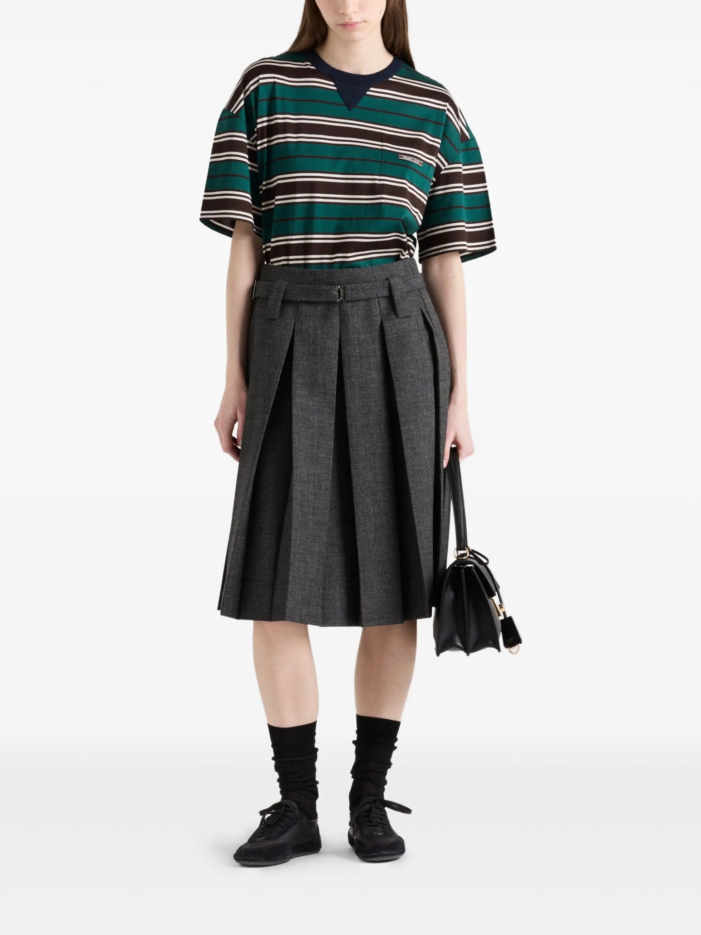 striped cotton T-shirt