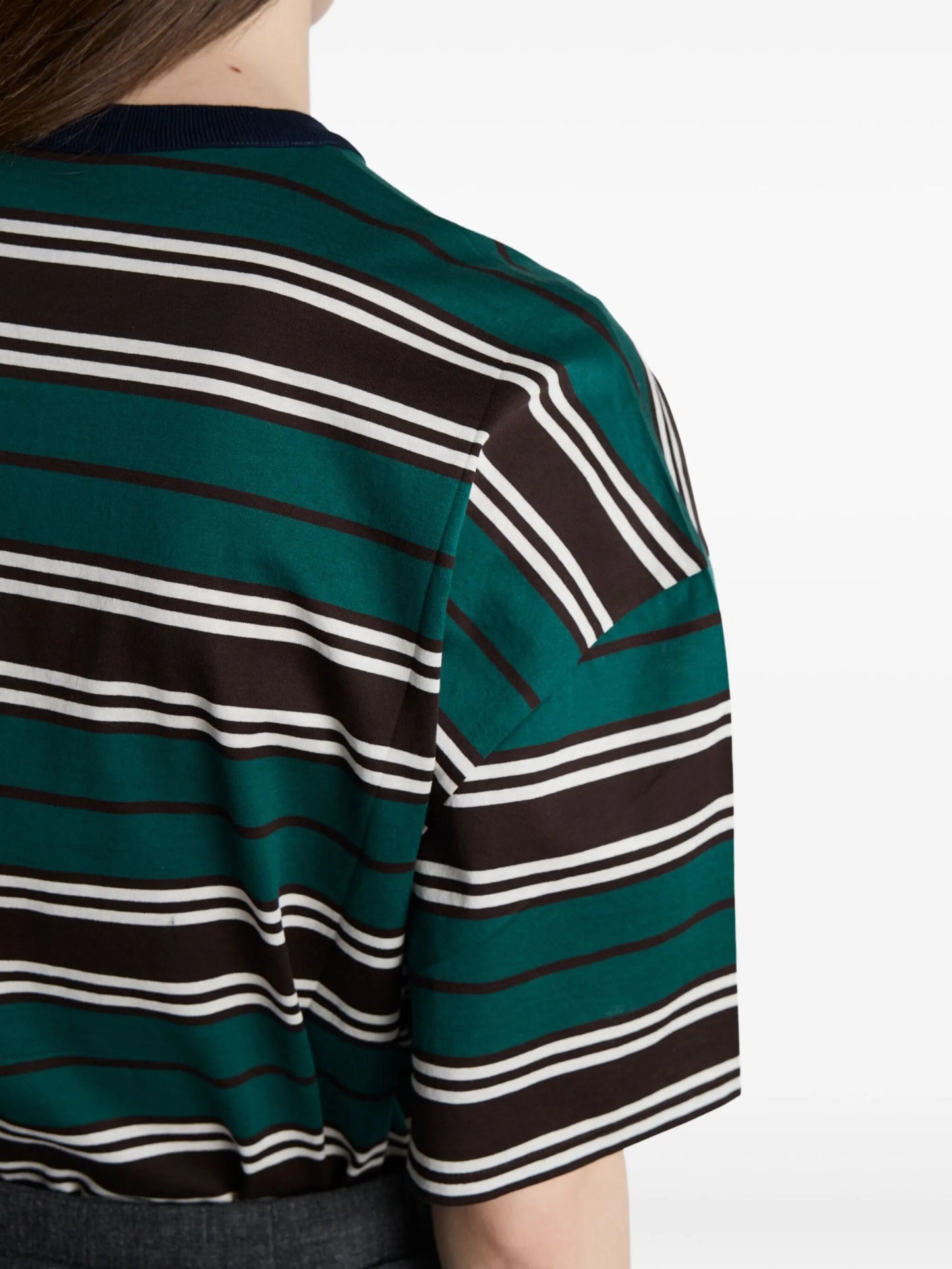 striped cotton T-shirt