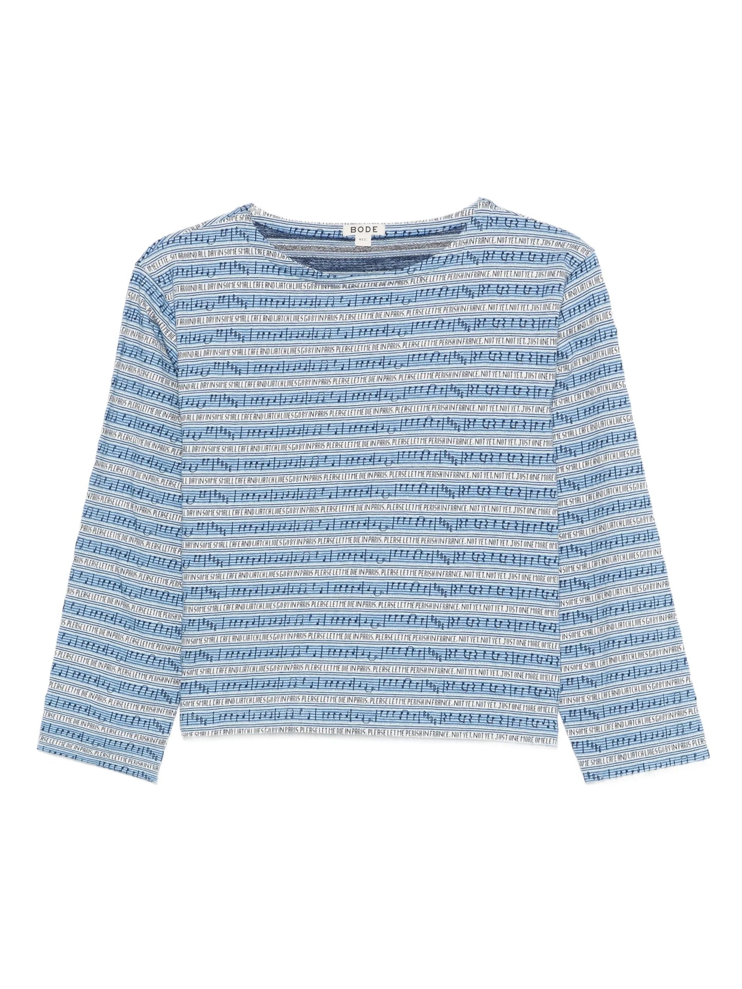 boat-neck blouse