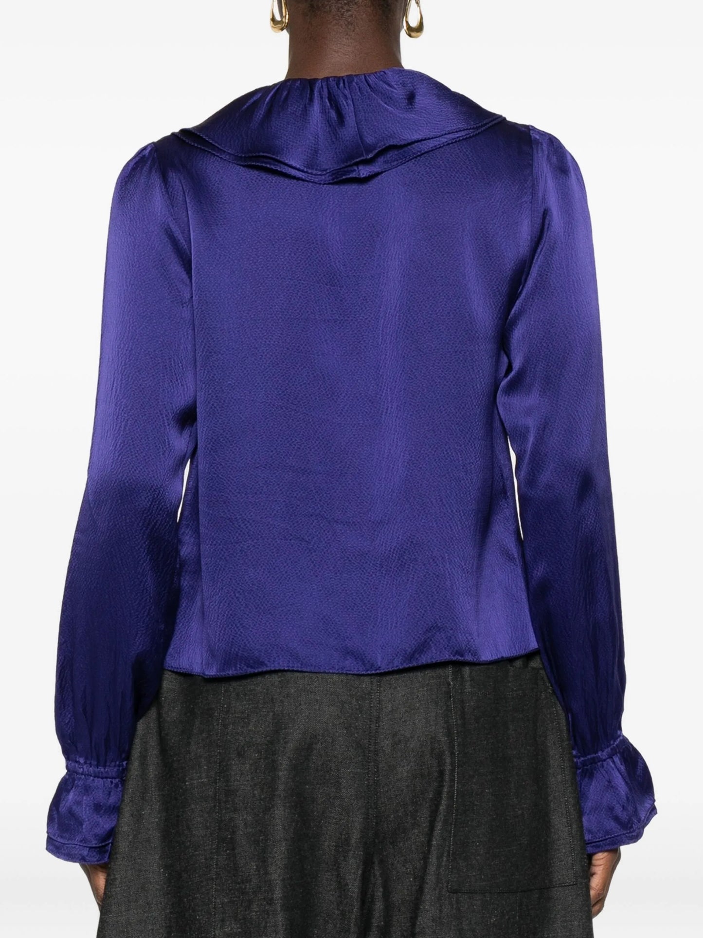 ruffled blouse