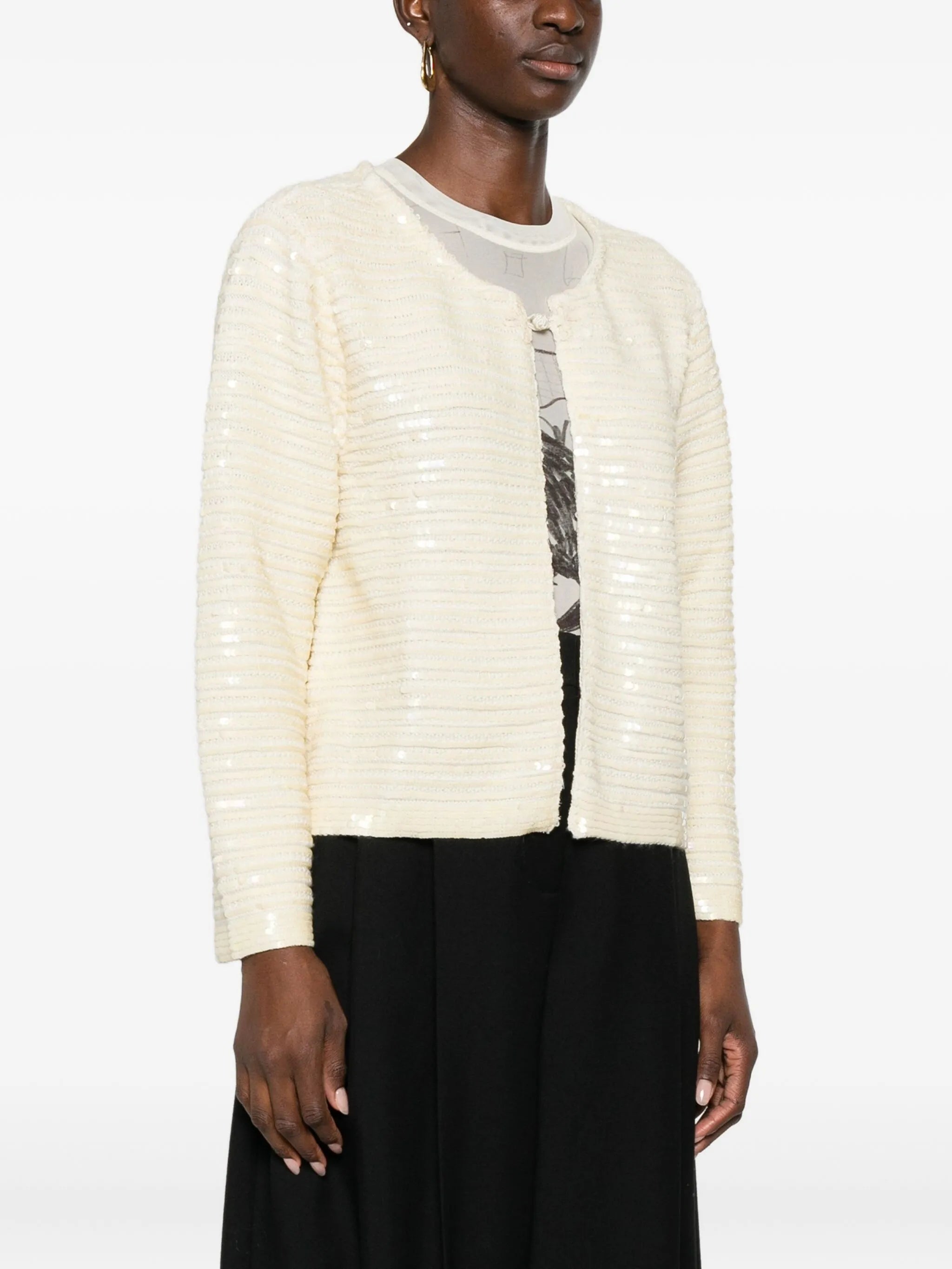 sequin-embellished cardigan