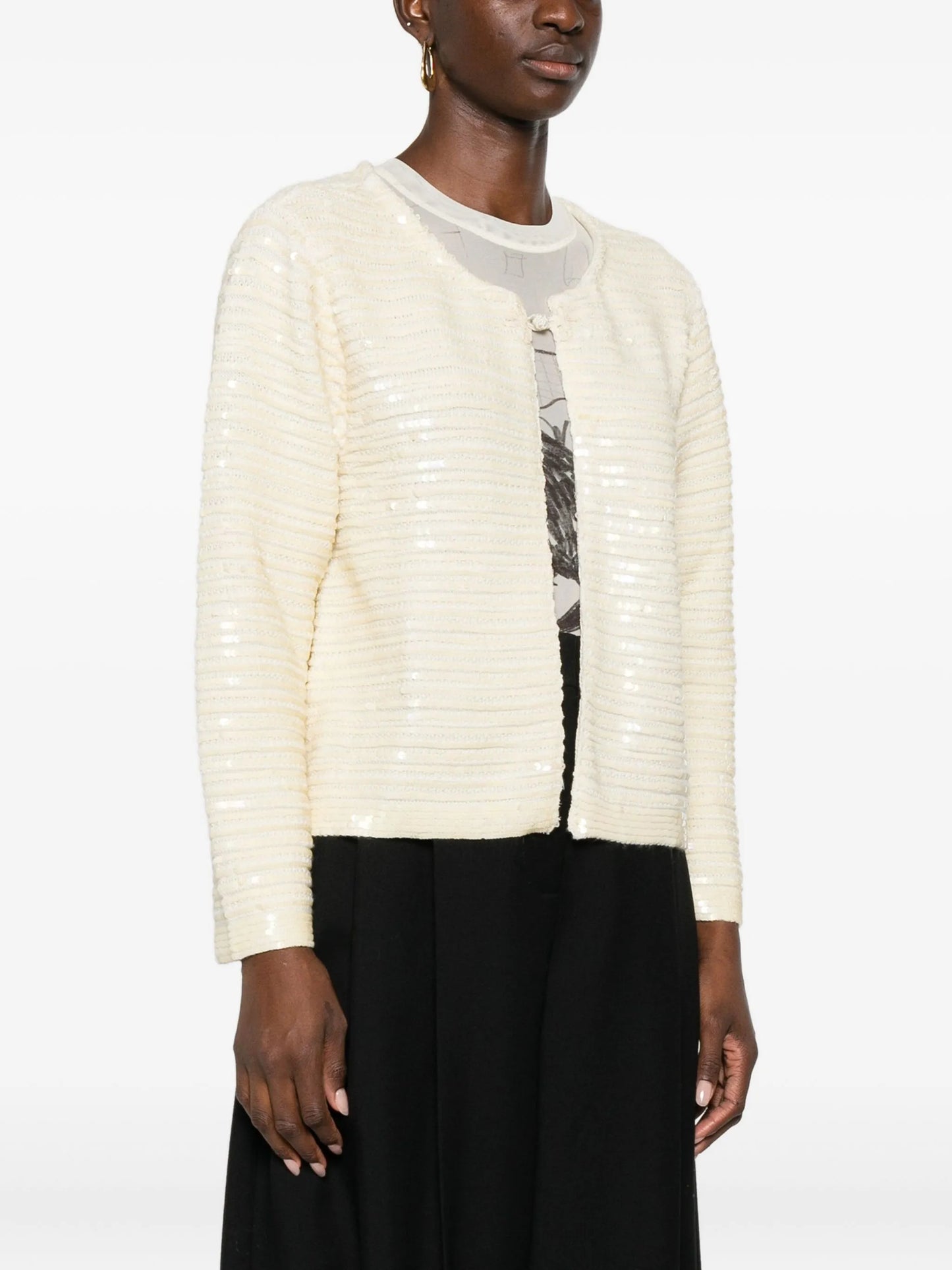 sequin-embellished cardigan