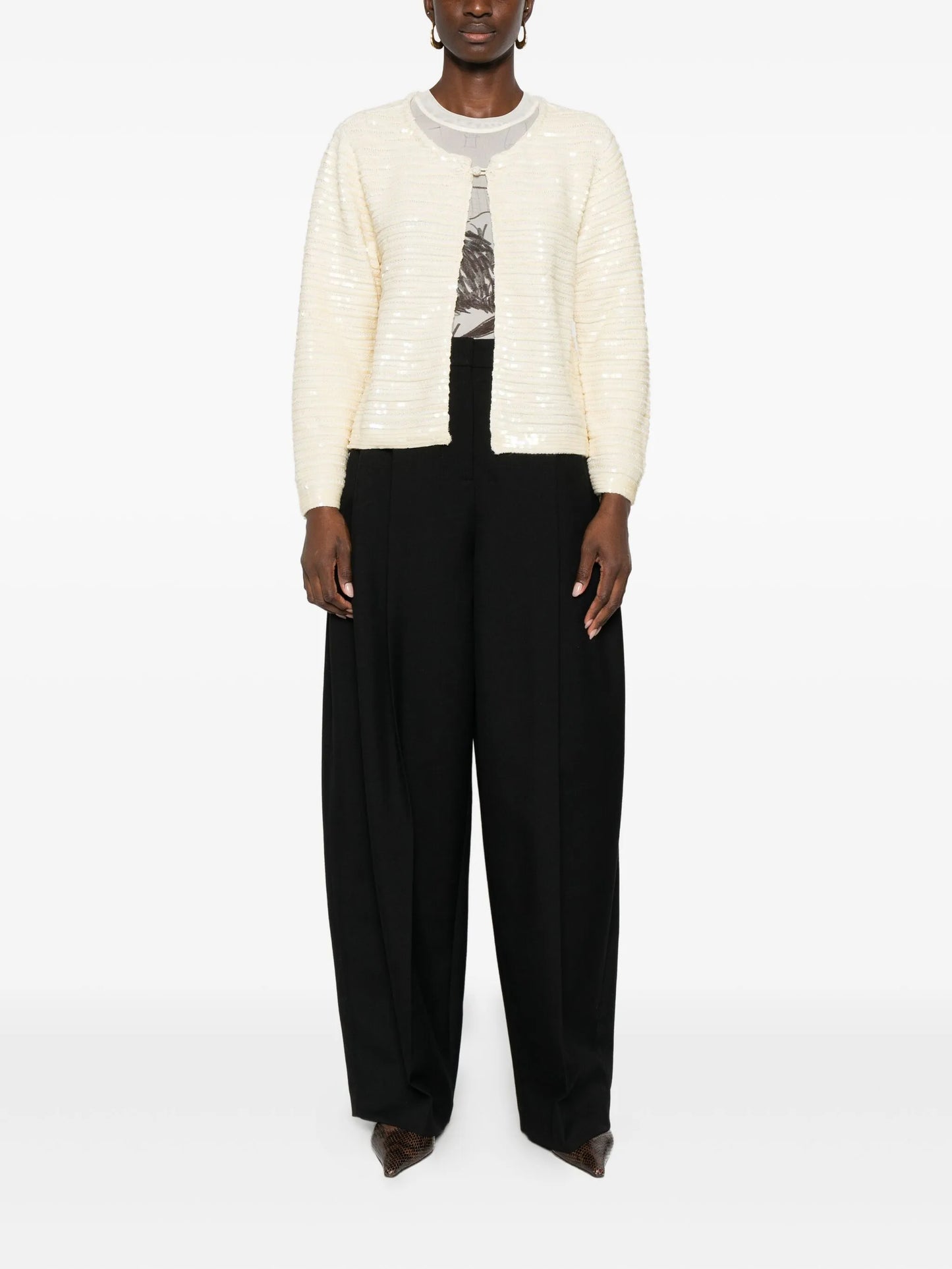 sequin-embellished cardigan