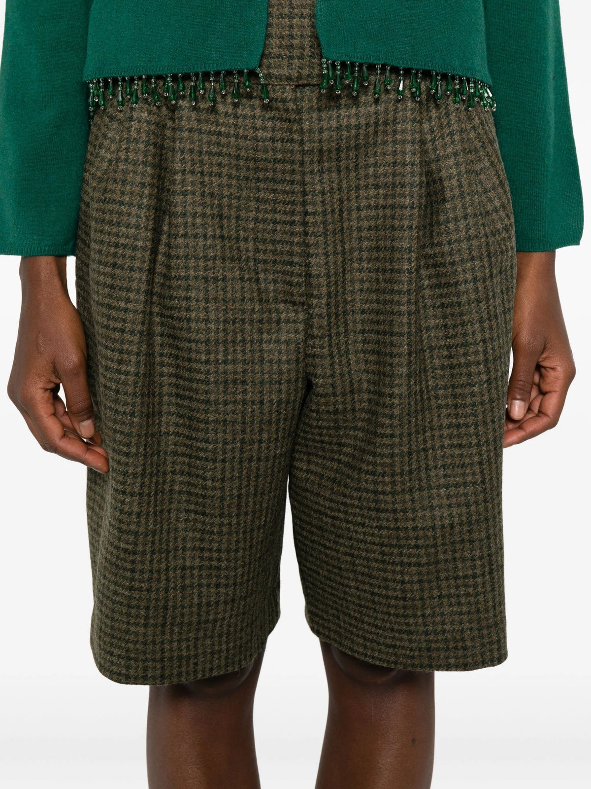 Morris Houndstooth shorts