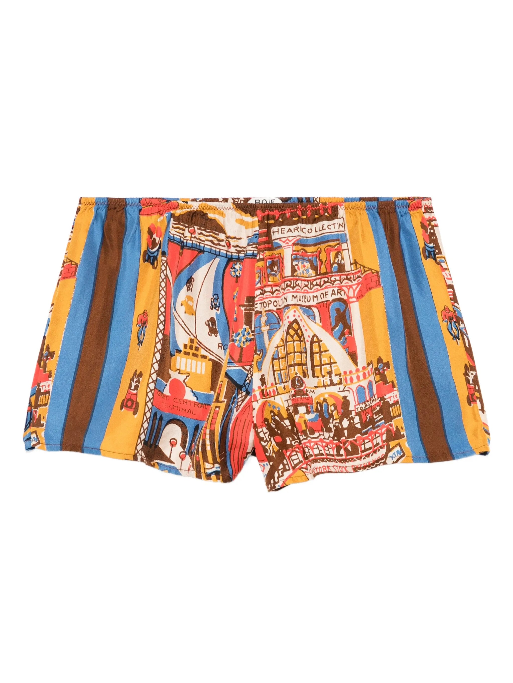 Manhattan Island print shorts