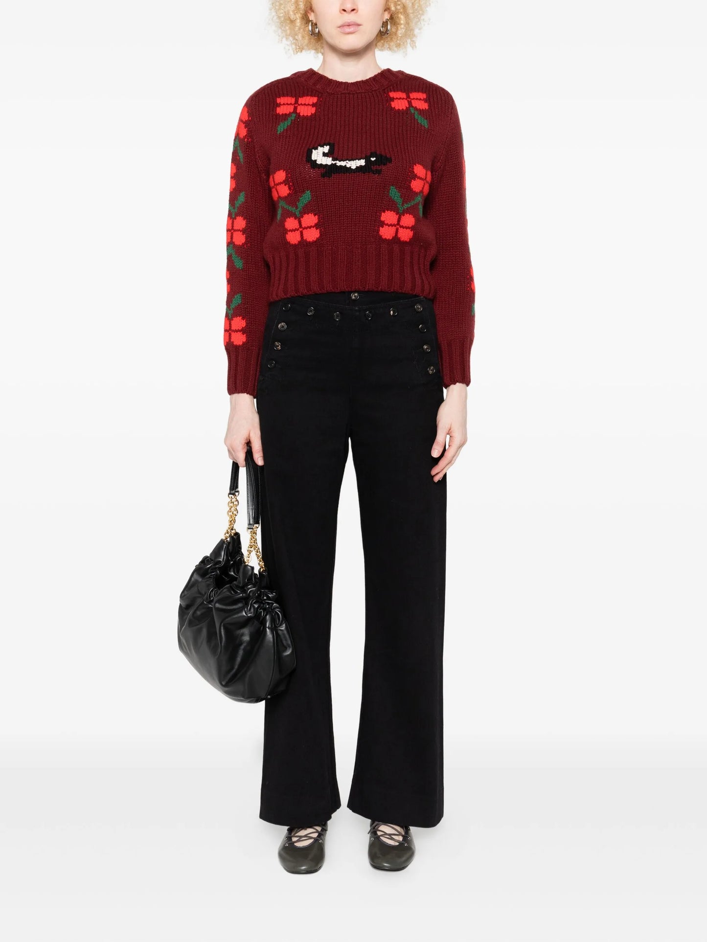button-detailed jeans