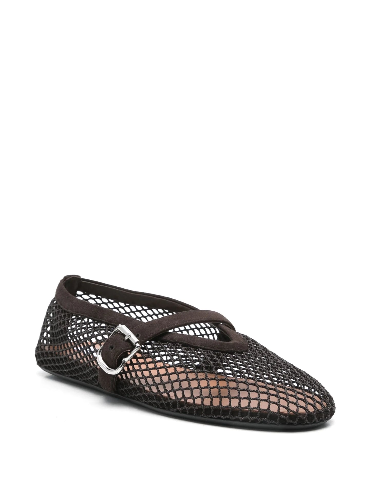 fishnet ballet flats