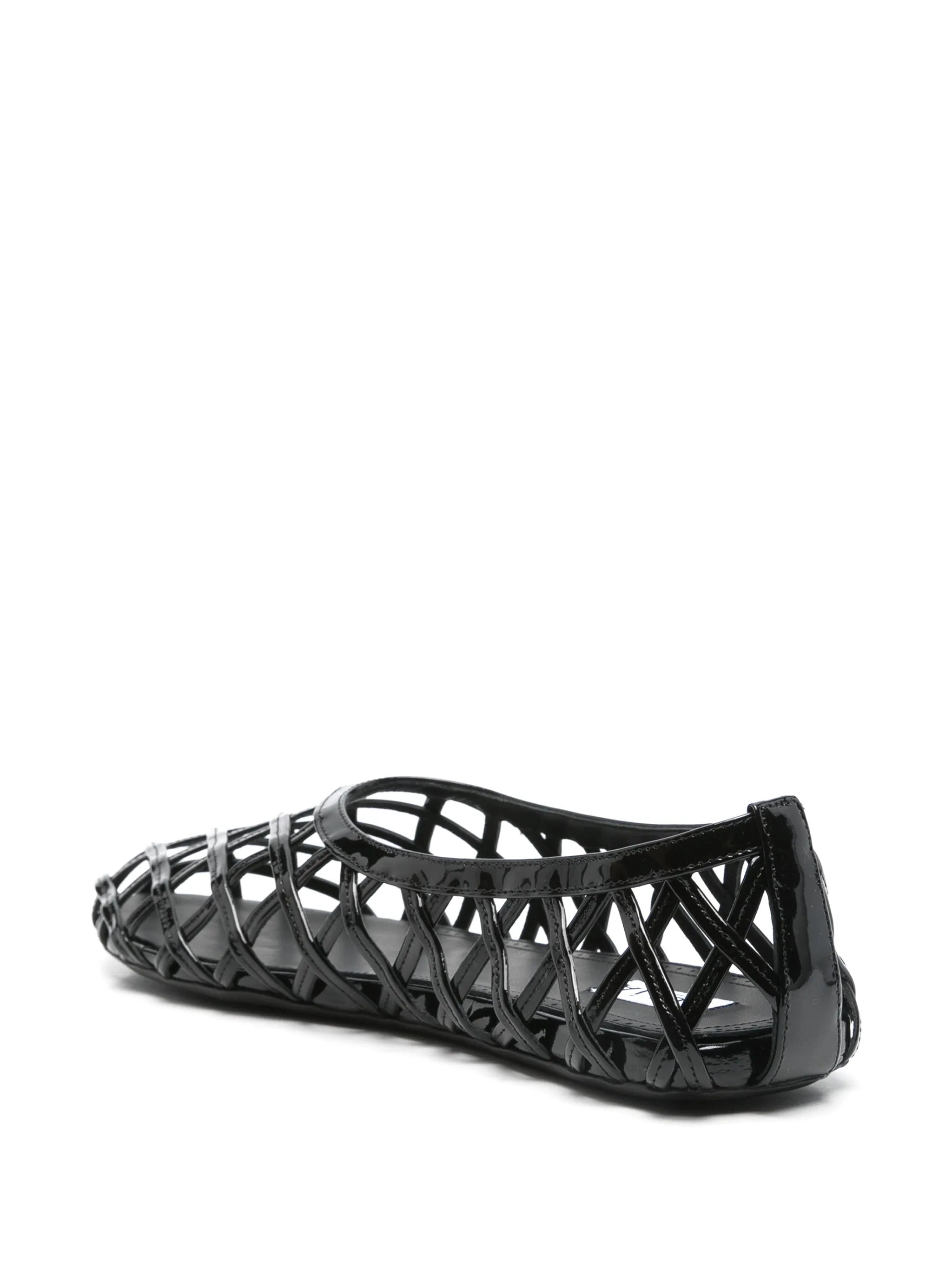 leather ballet flats