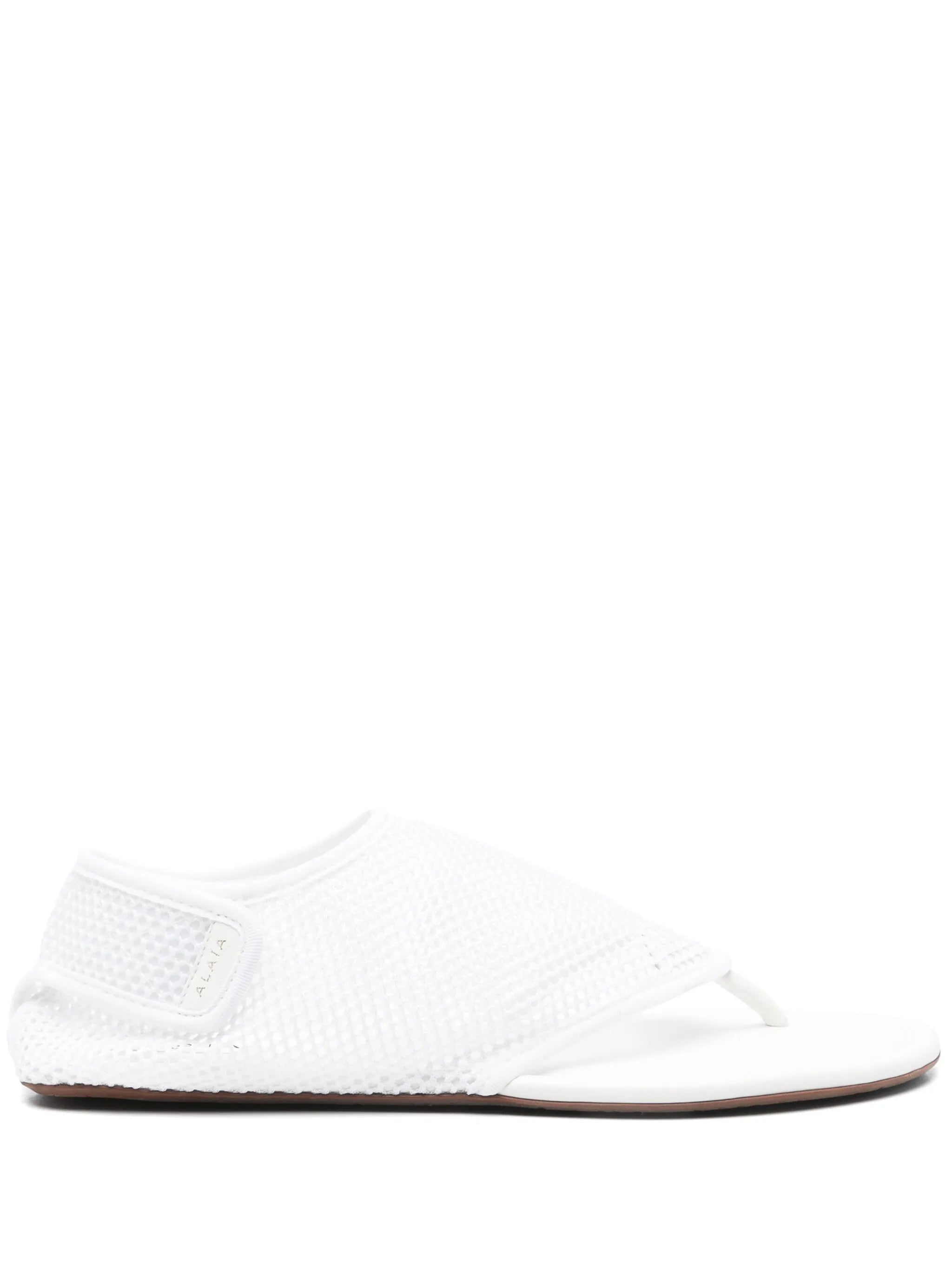 leather flat sandals