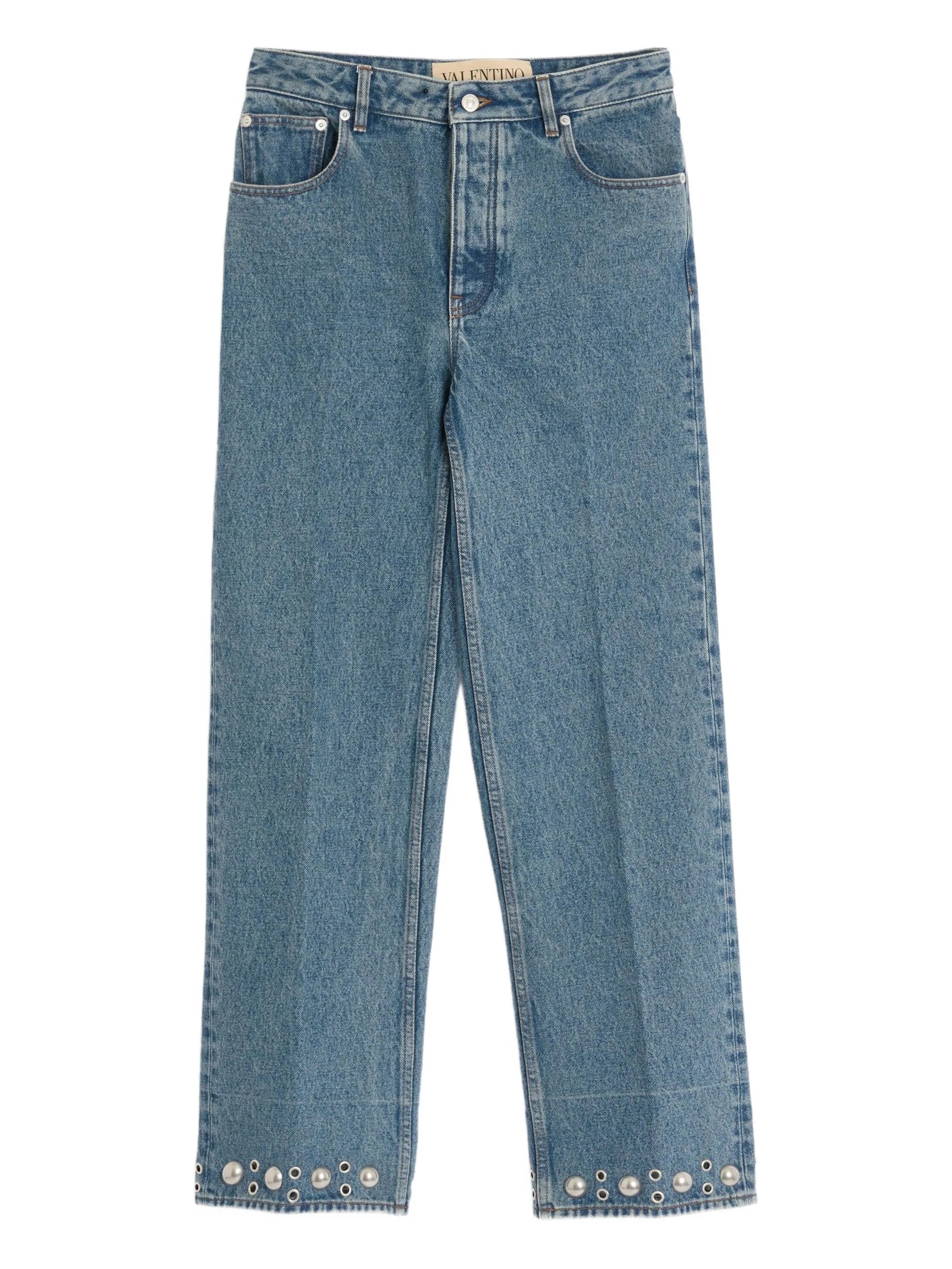 straight-leg jeans