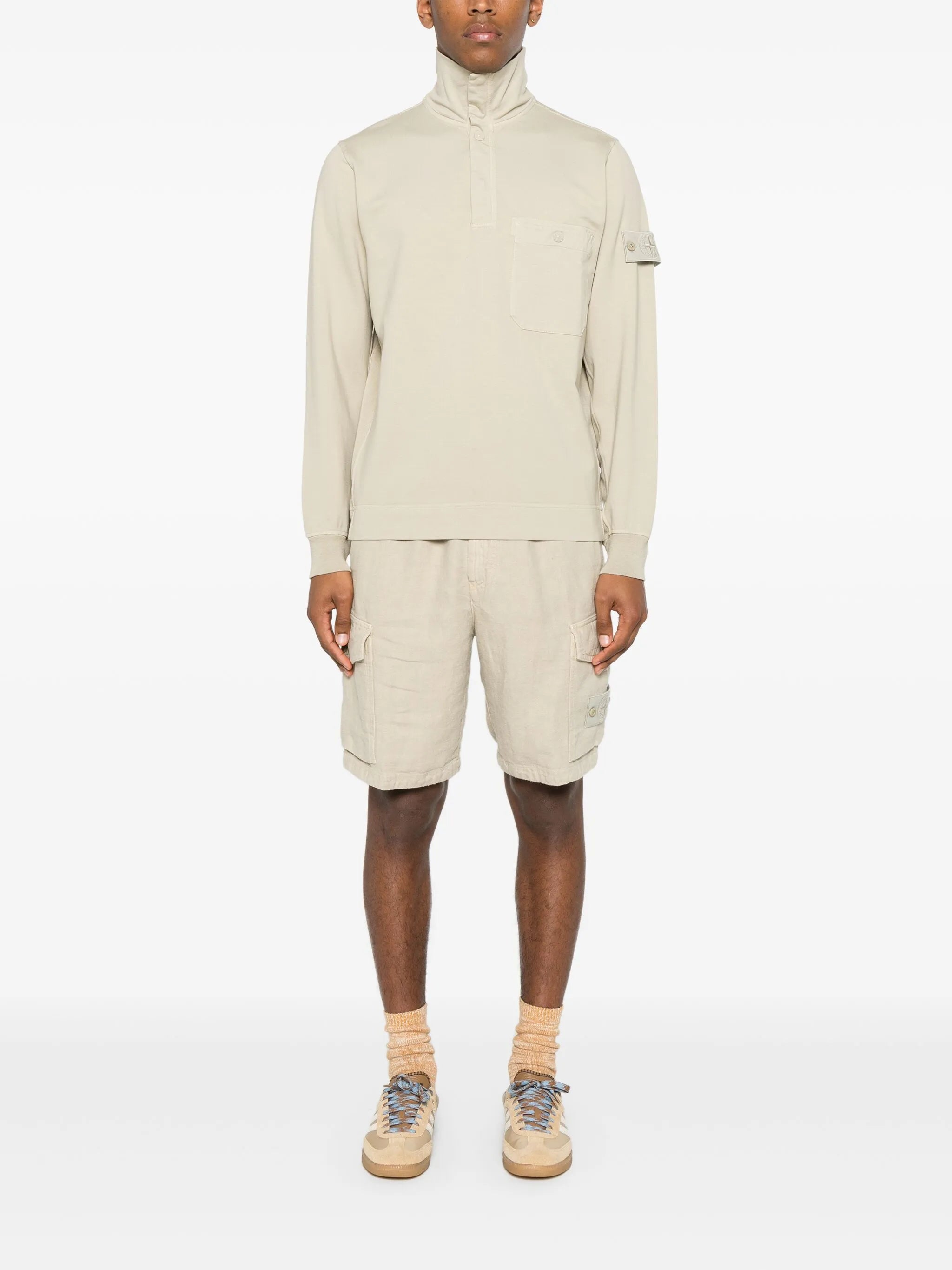 Compass-badge sweatshirt
