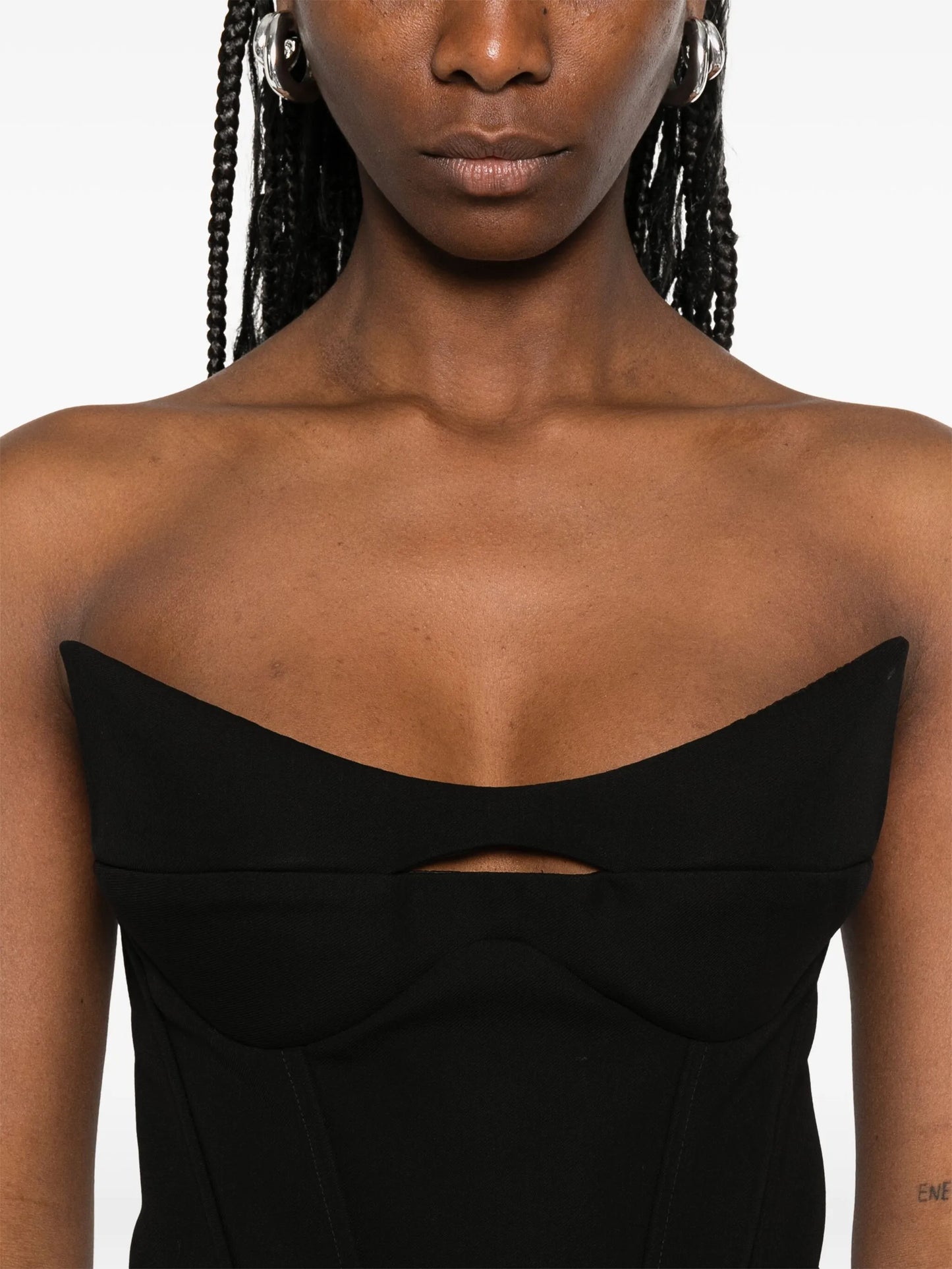 sleeveless corset top