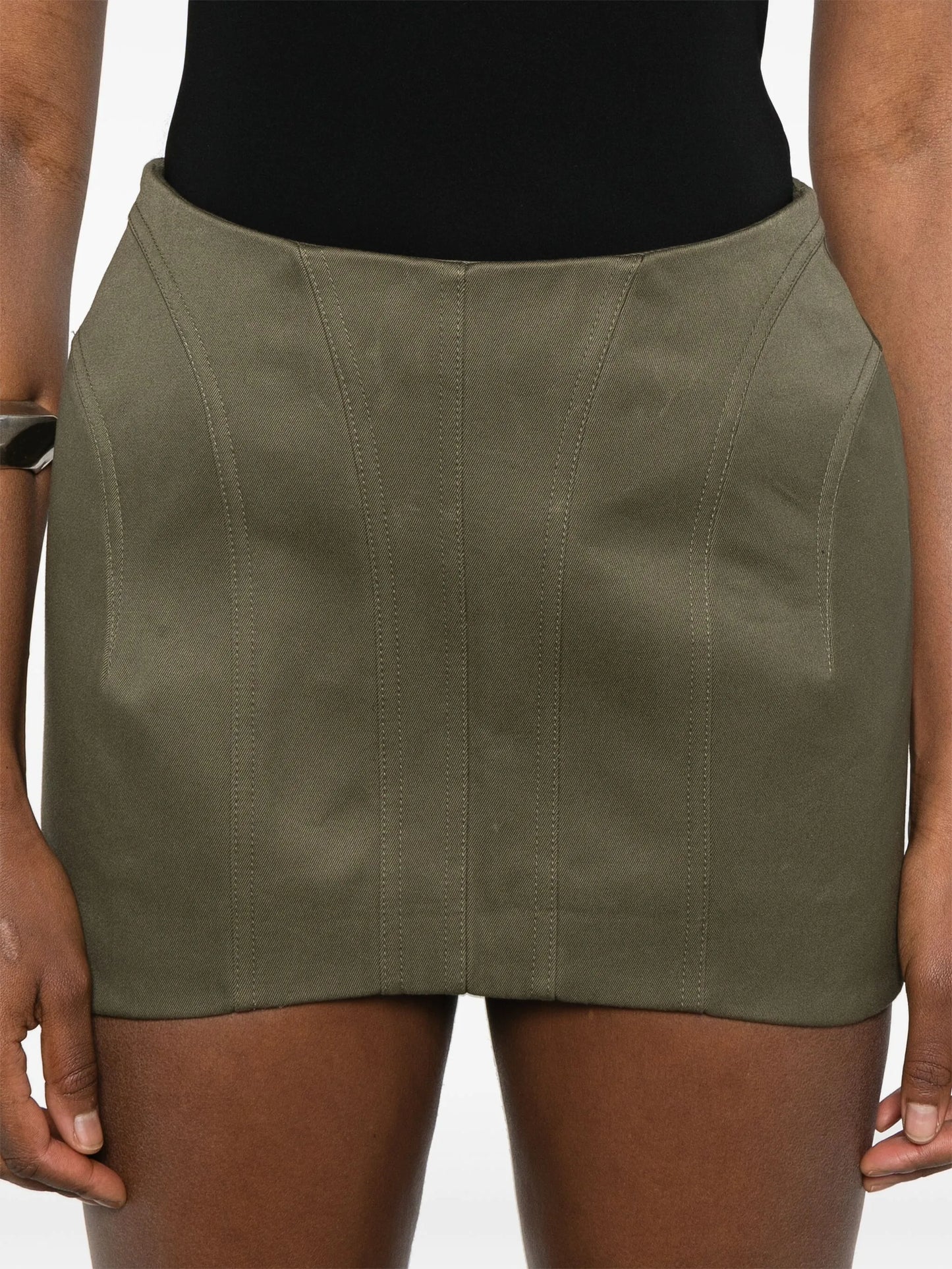 tailored mini skirt