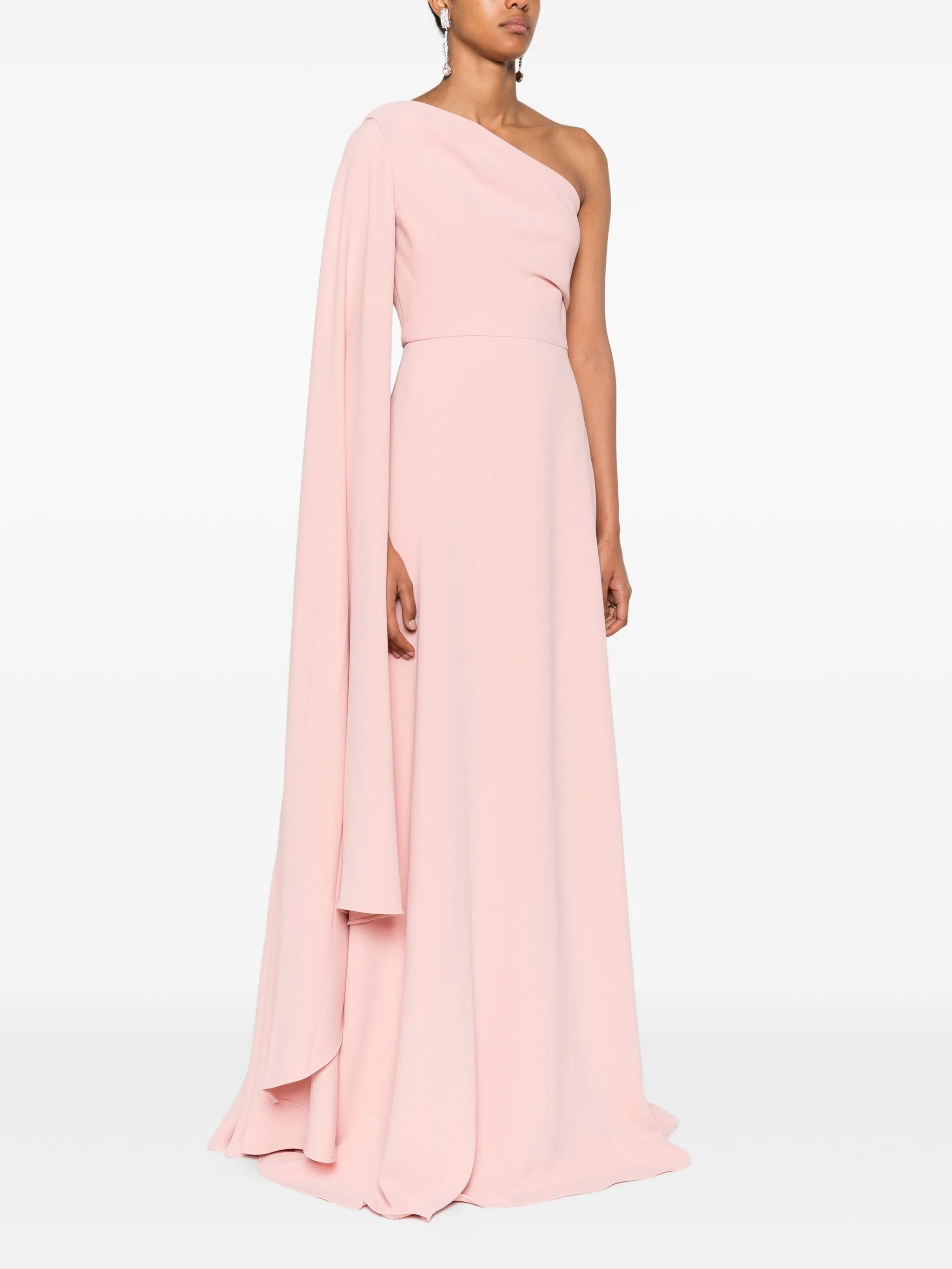 Yazmin one-shoulder ruffled maxi dress