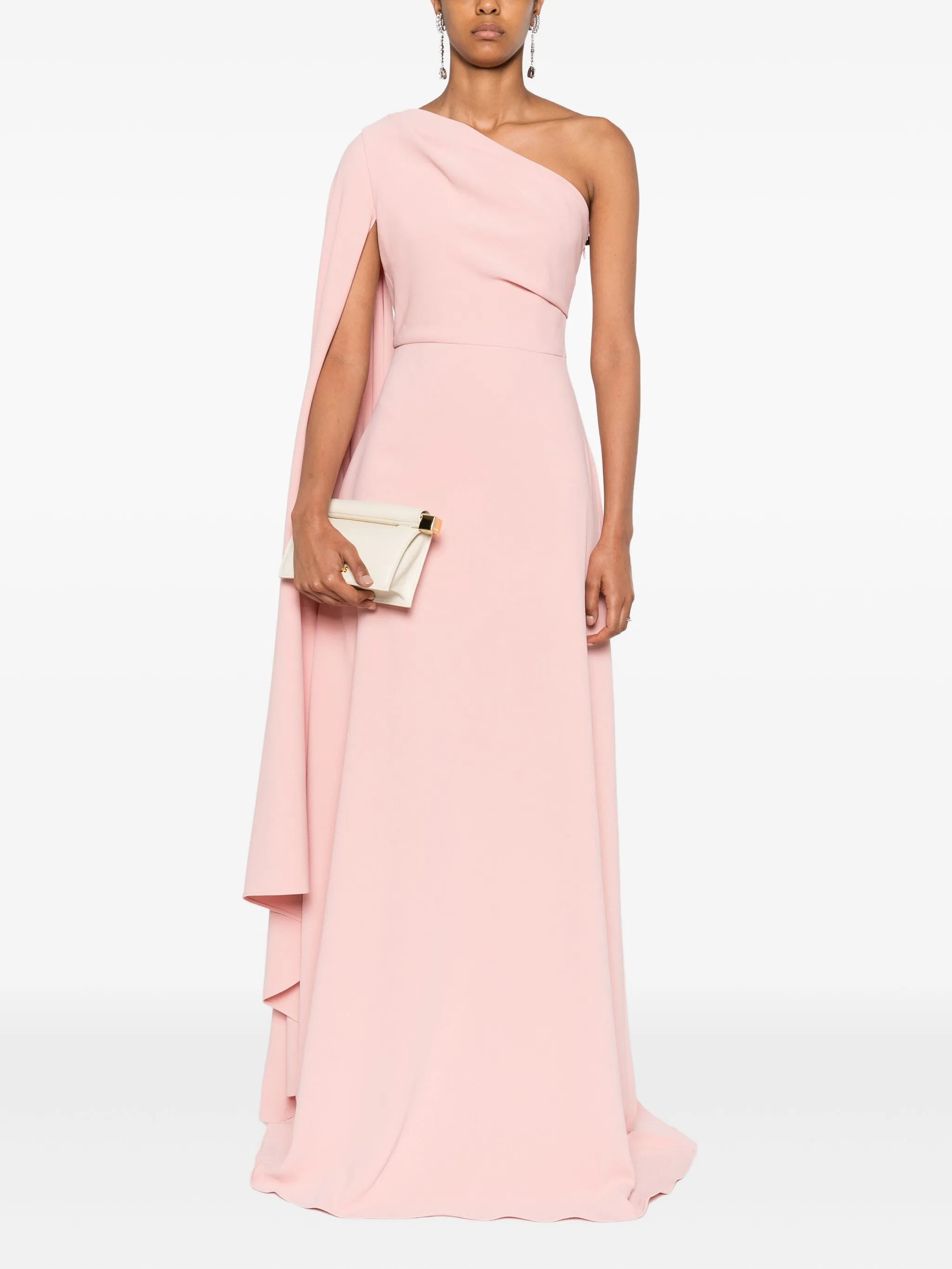 Yazmin one-shoulder ruffled maxi dress