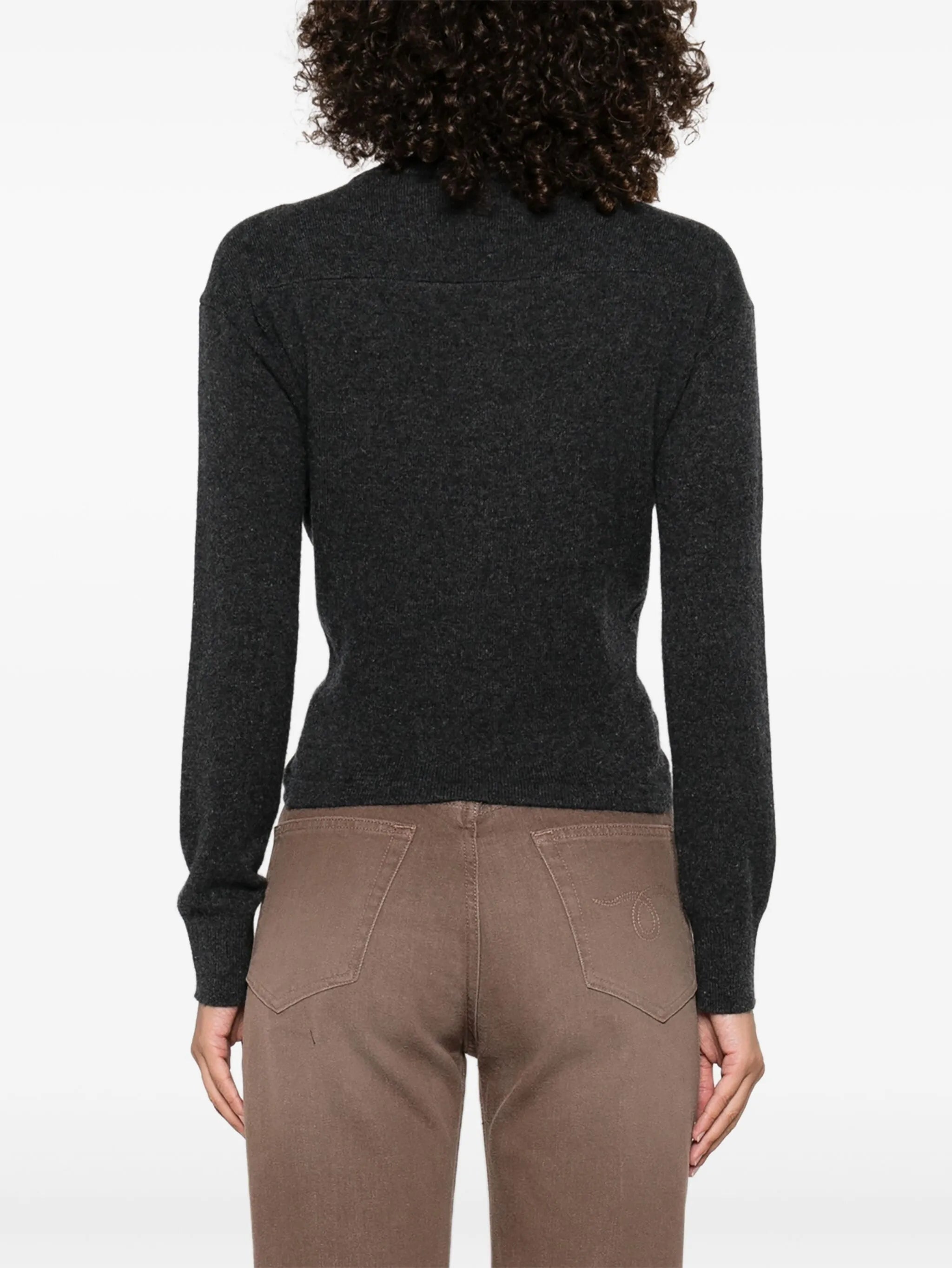 V-neck cardigan