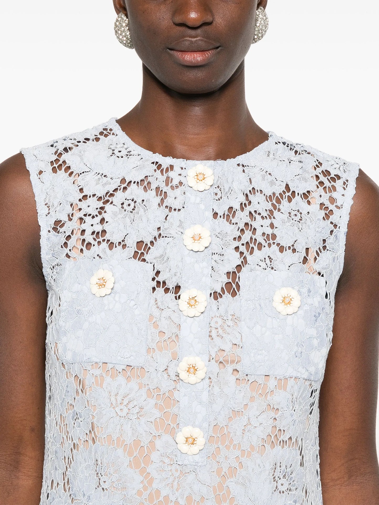 fine-lace mini dress
