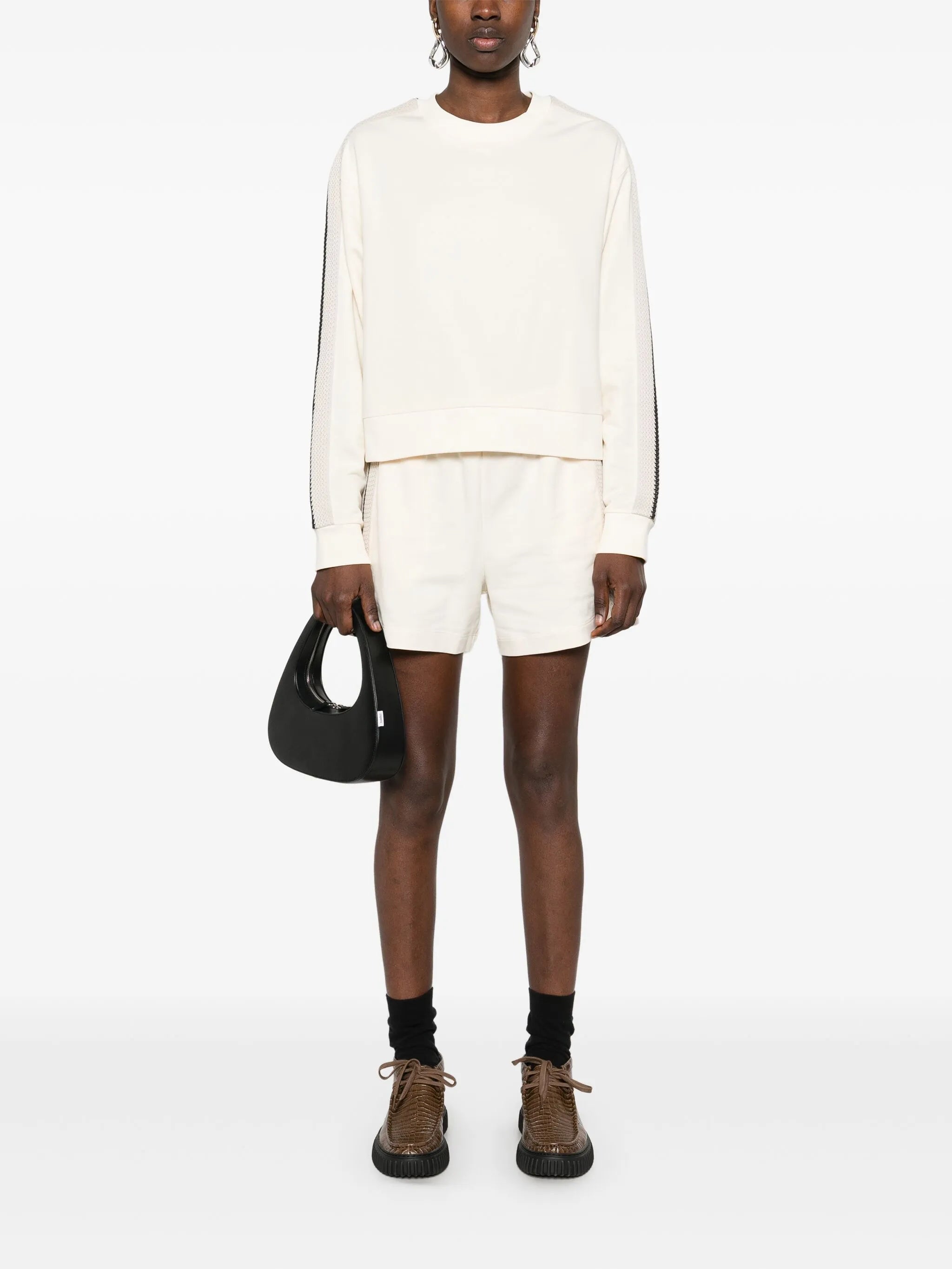 knitted-trim track shorts
