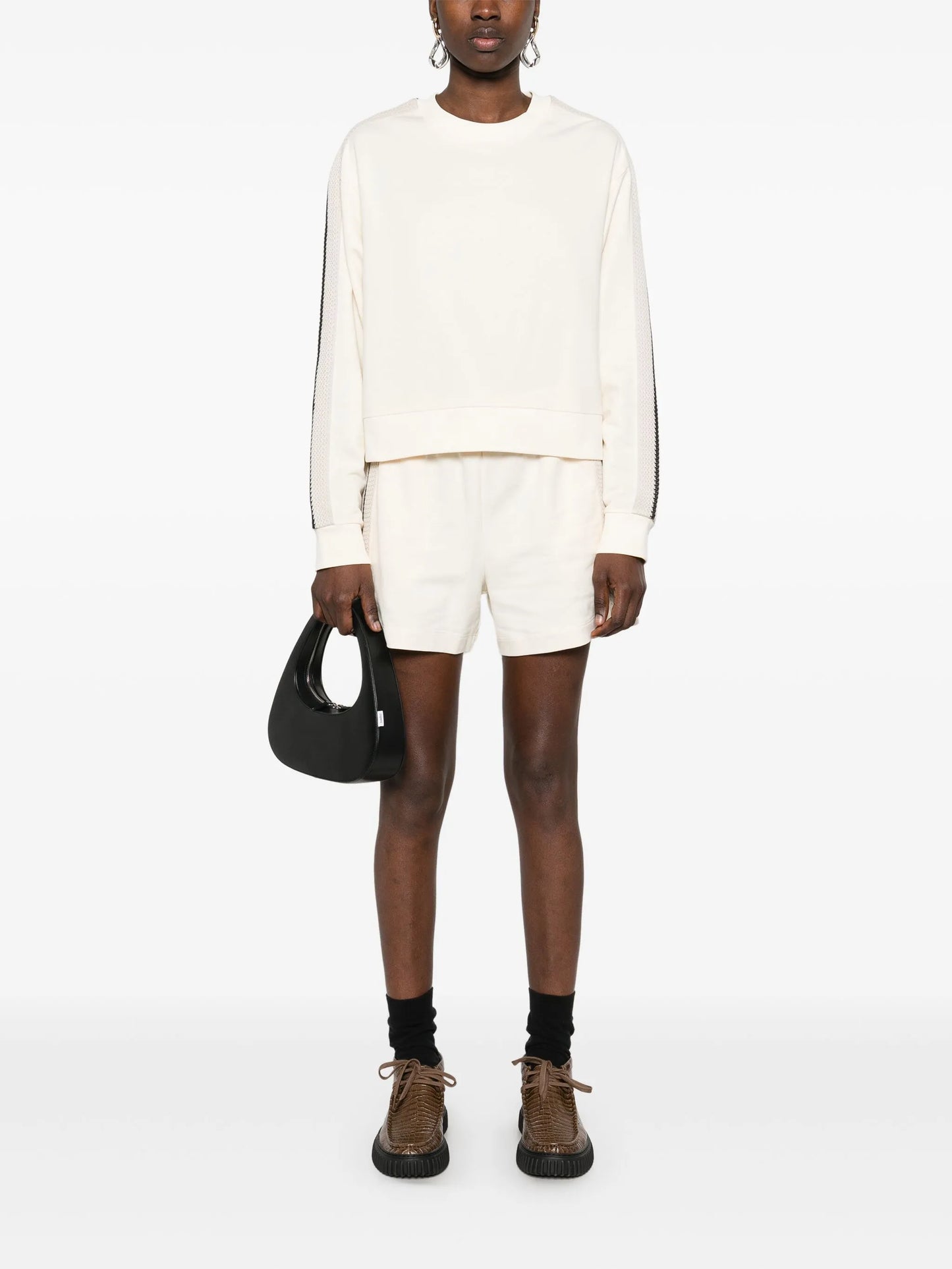 knitted-trim track shorts