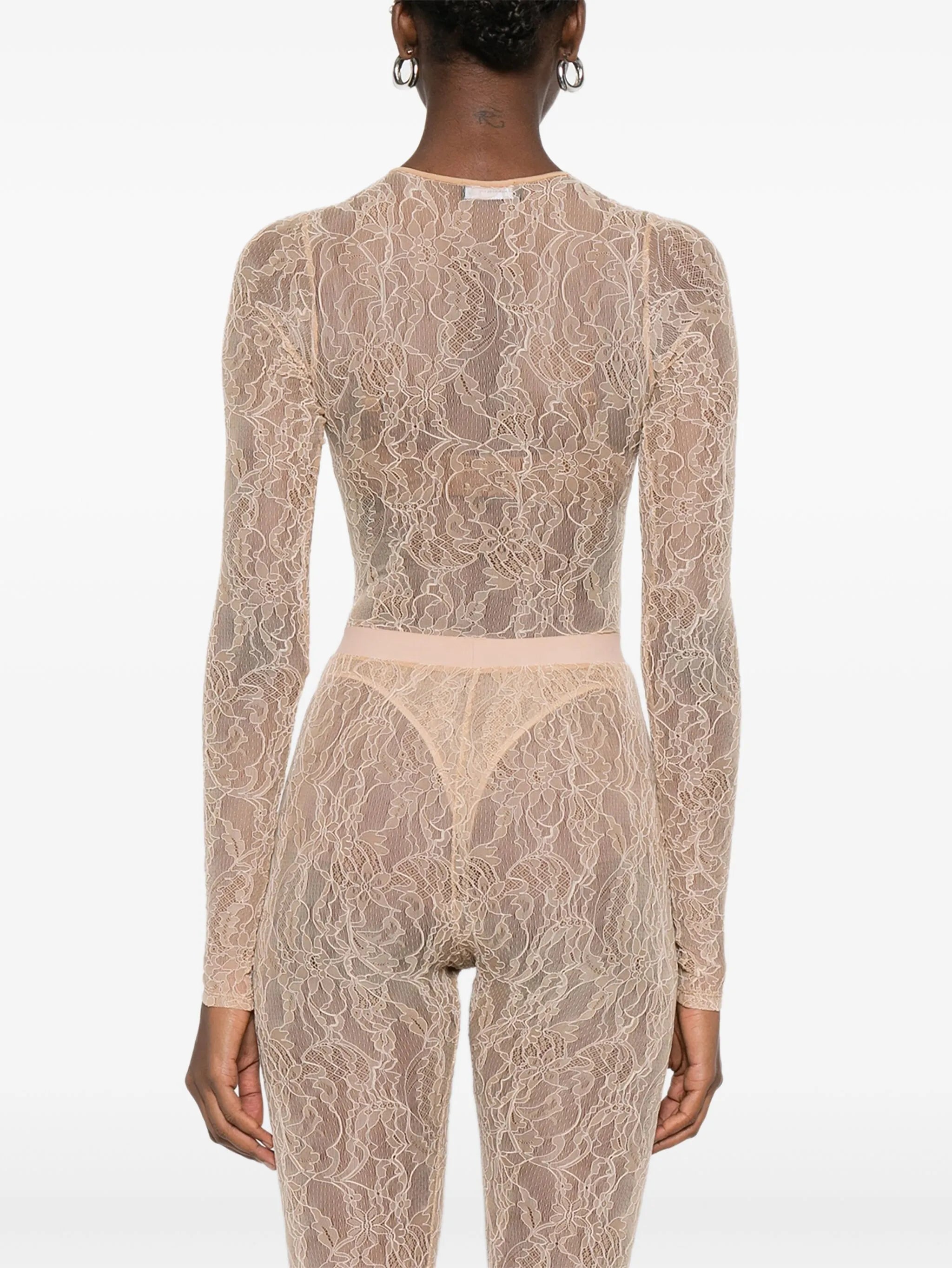 lace long-sleeves bodysuit