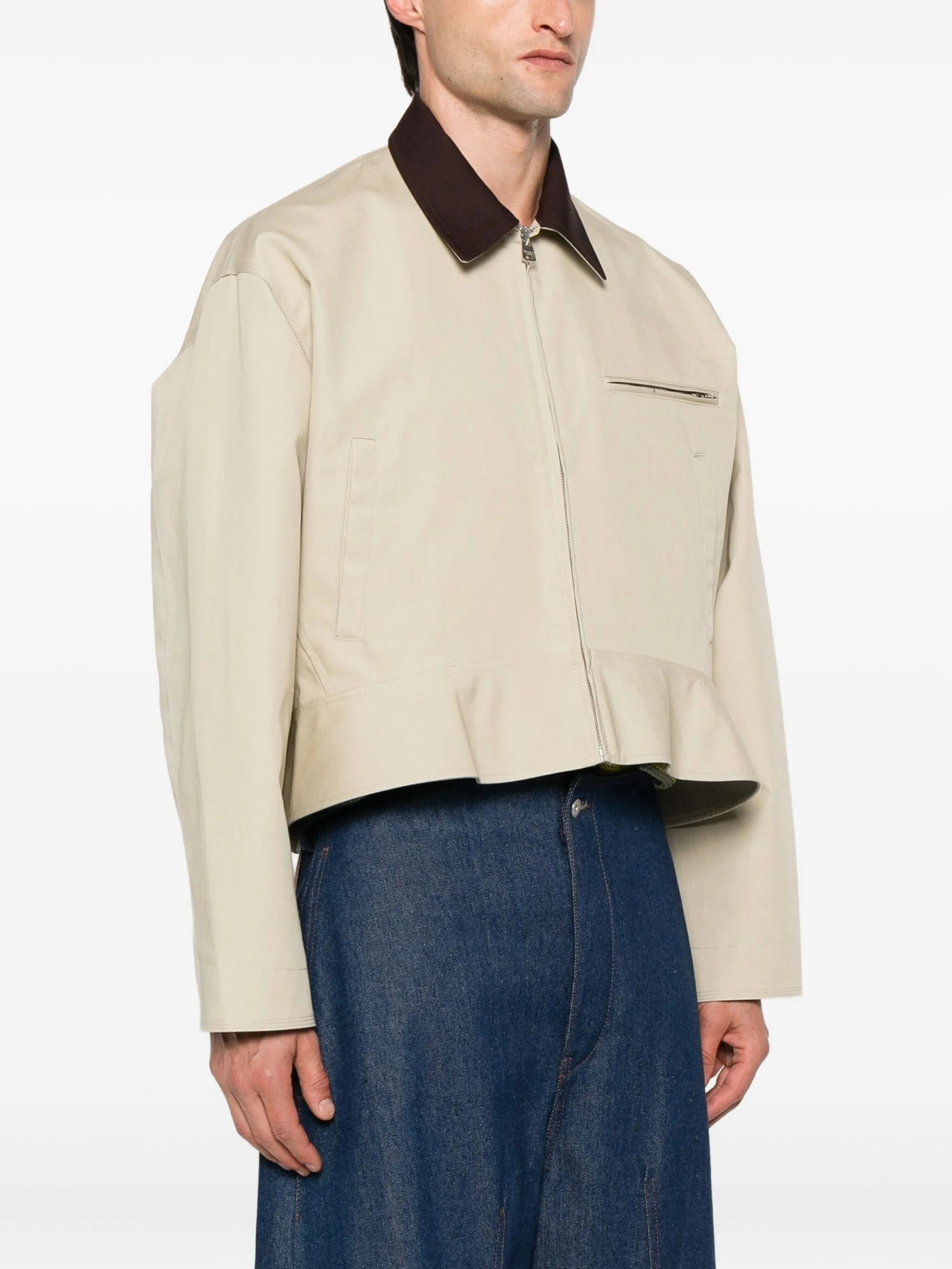 peplum-hem jacket