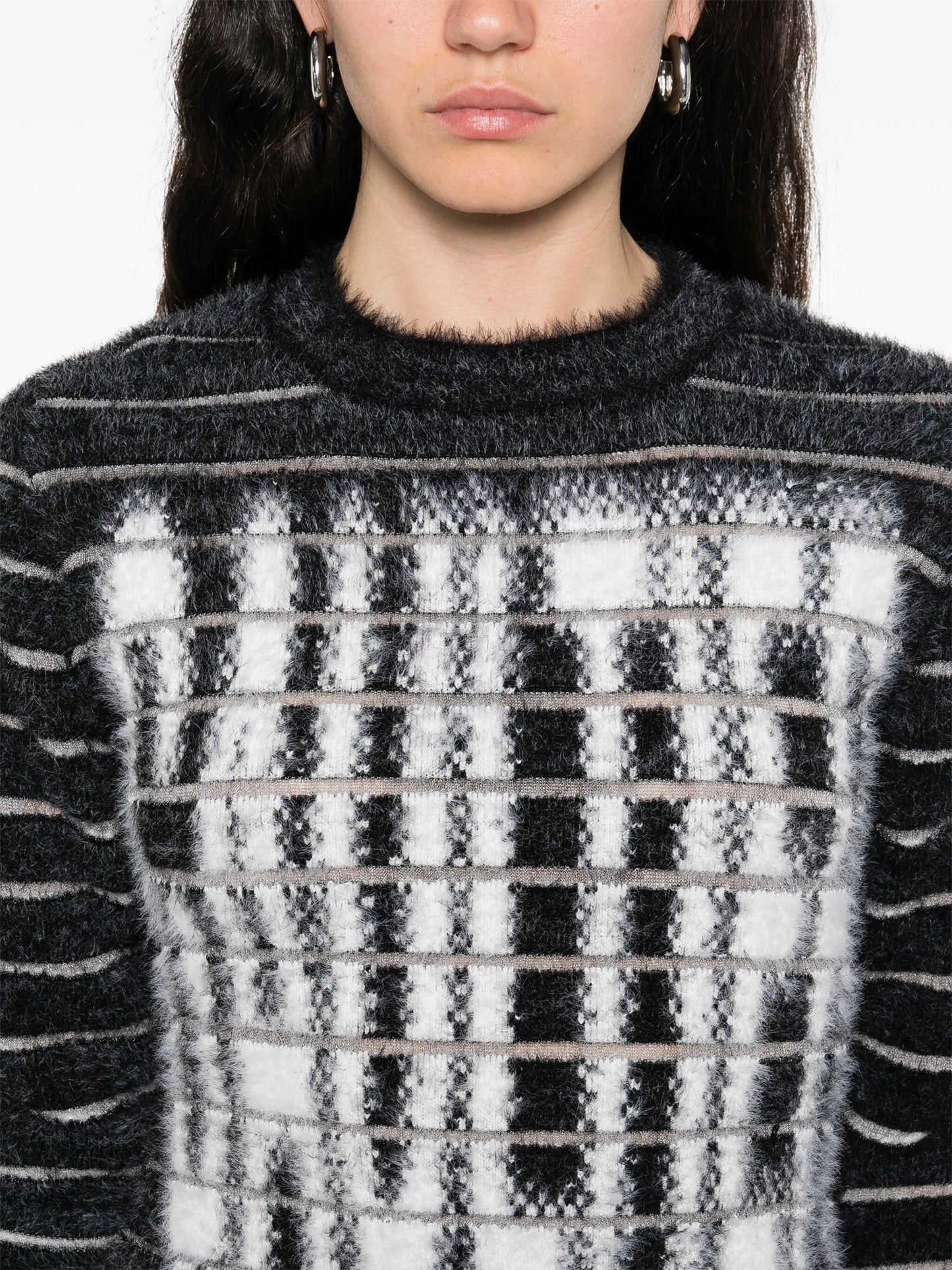 intarsia-logo sweater