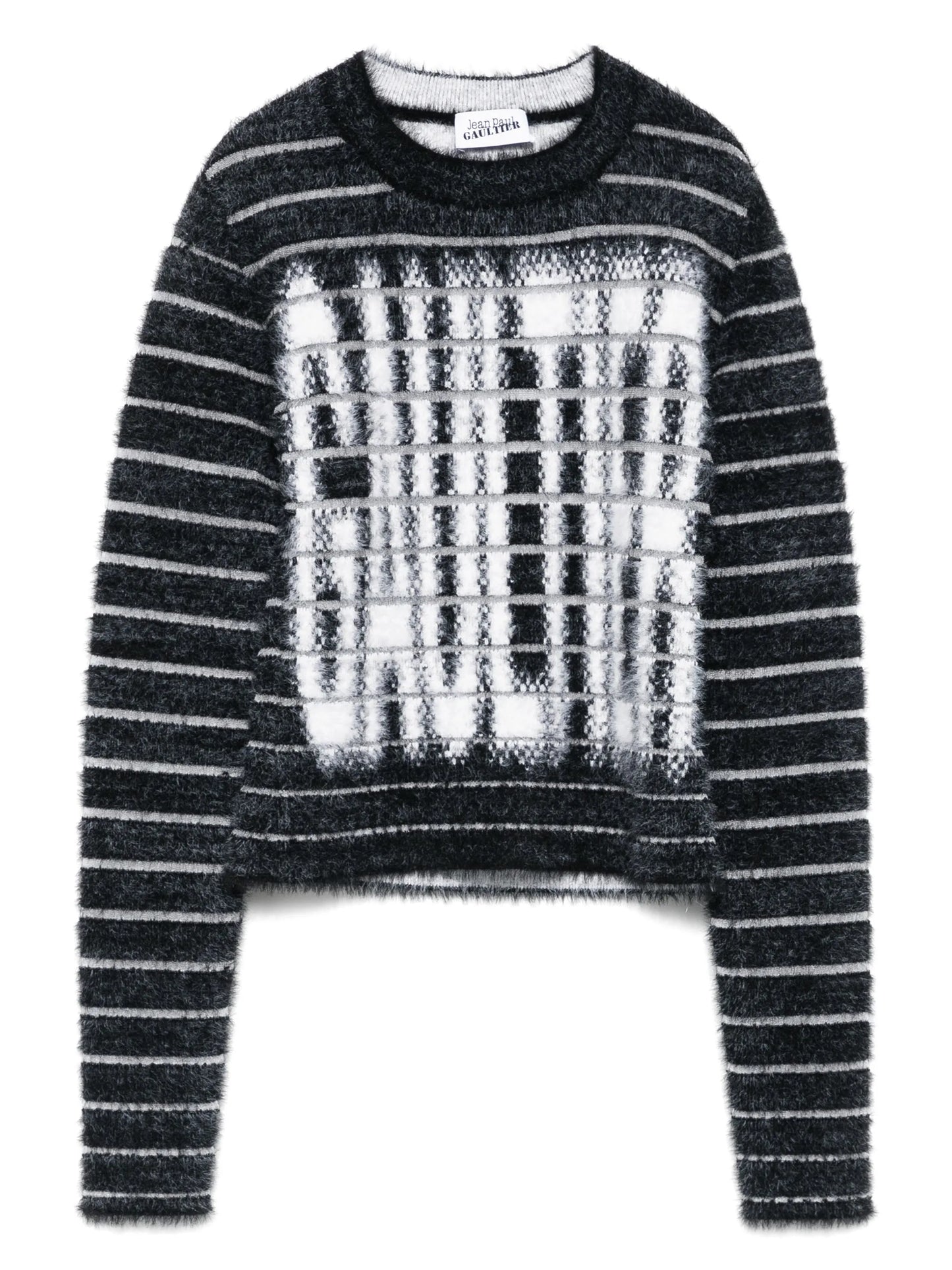 intarsia-logo sweater