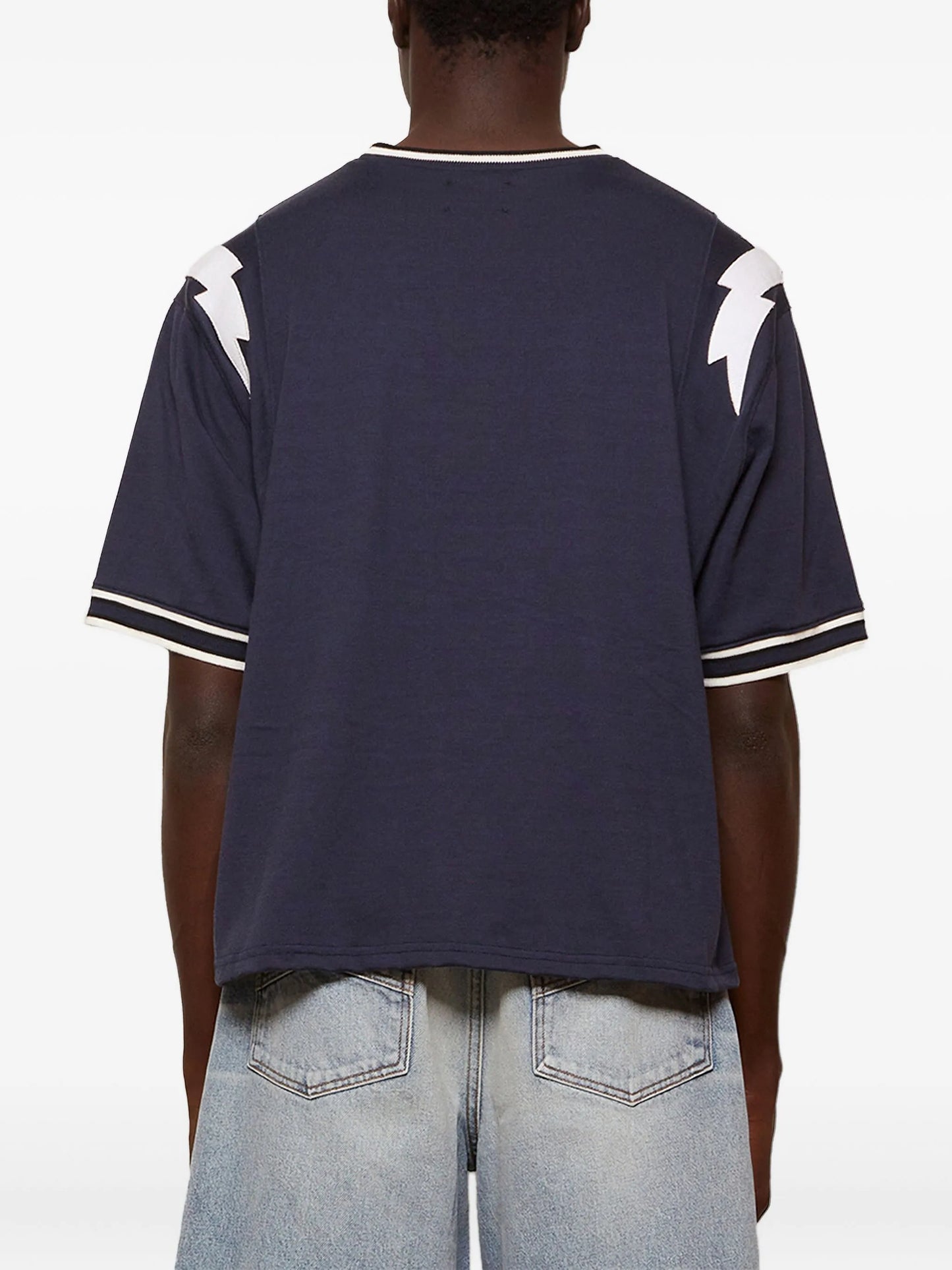 logo-detail ringer T-shirt