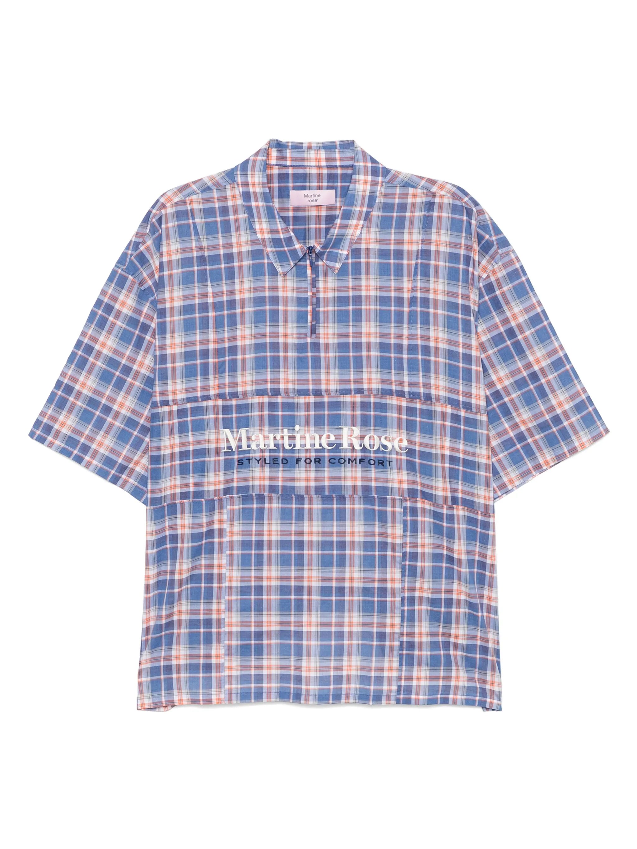 cotton checked polo shirt
