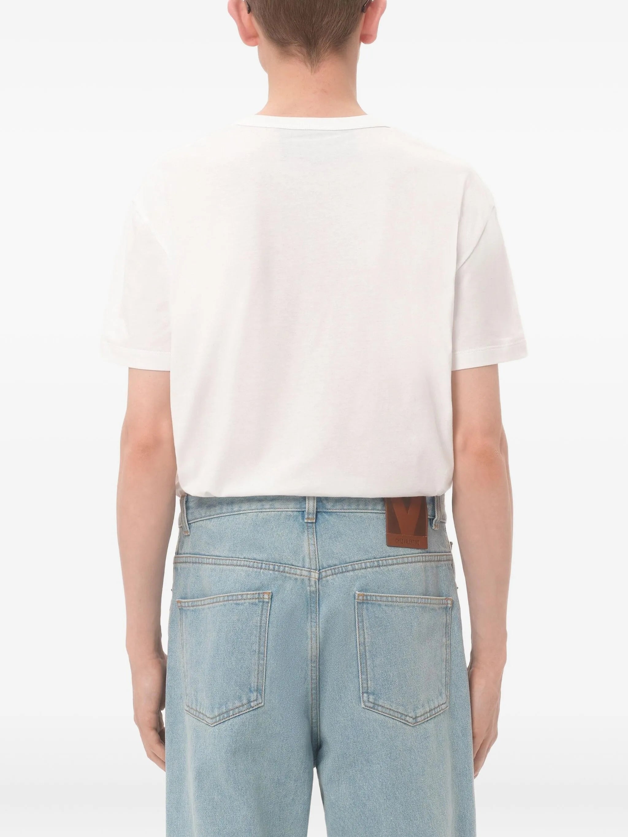 logo-embroidered crewneck t-shirt