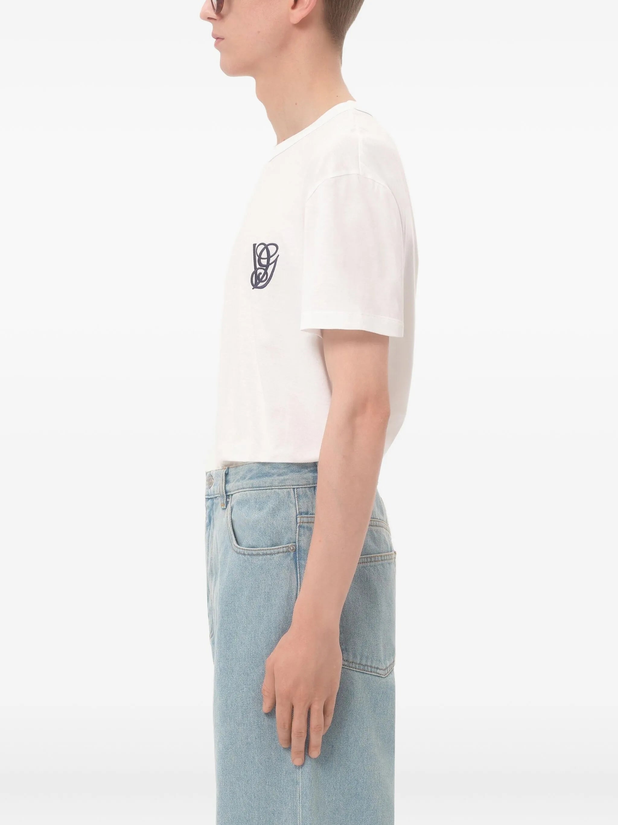 logo-embroidered crewneck t-shirt