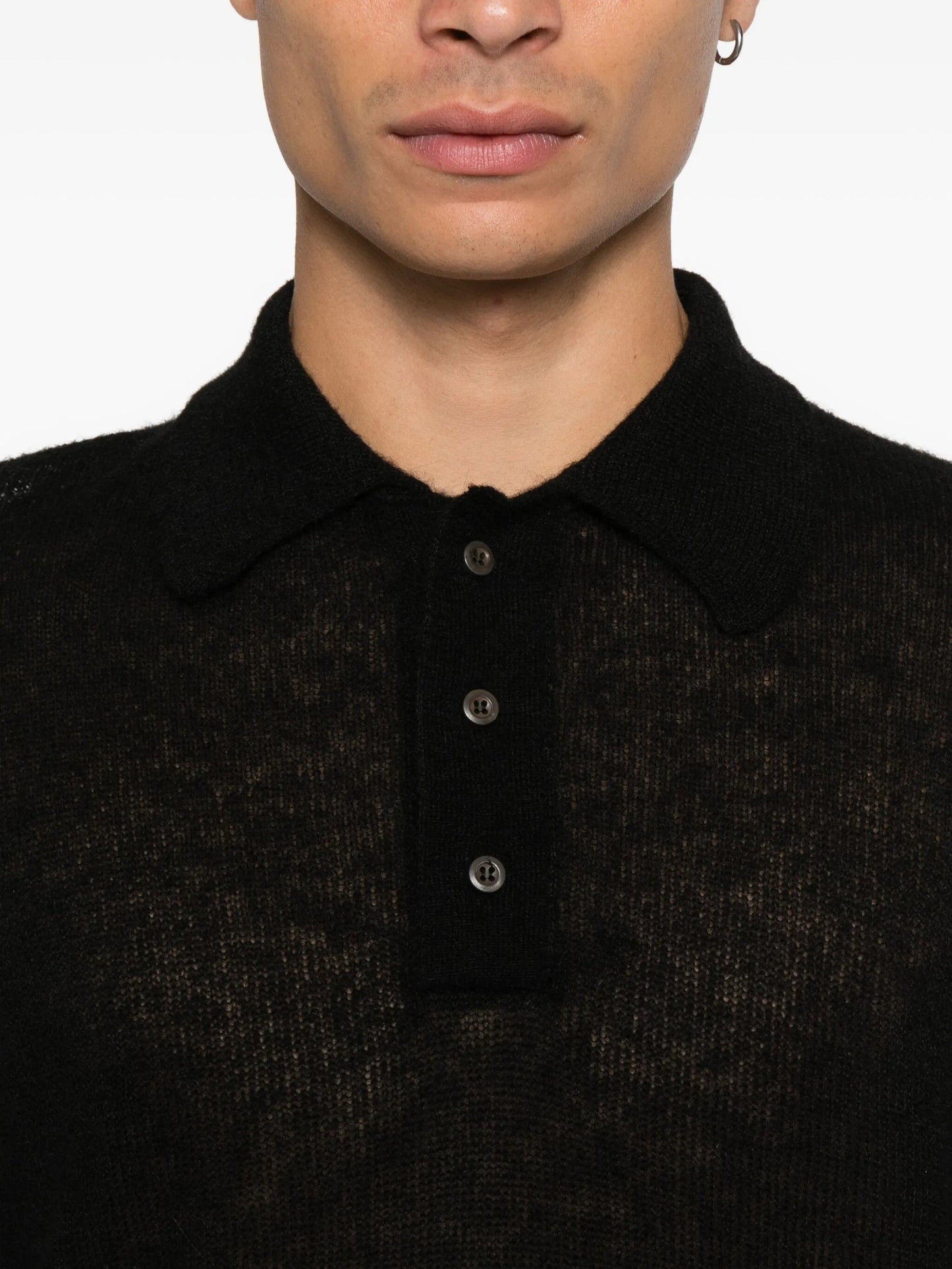 button fastening polo shirt