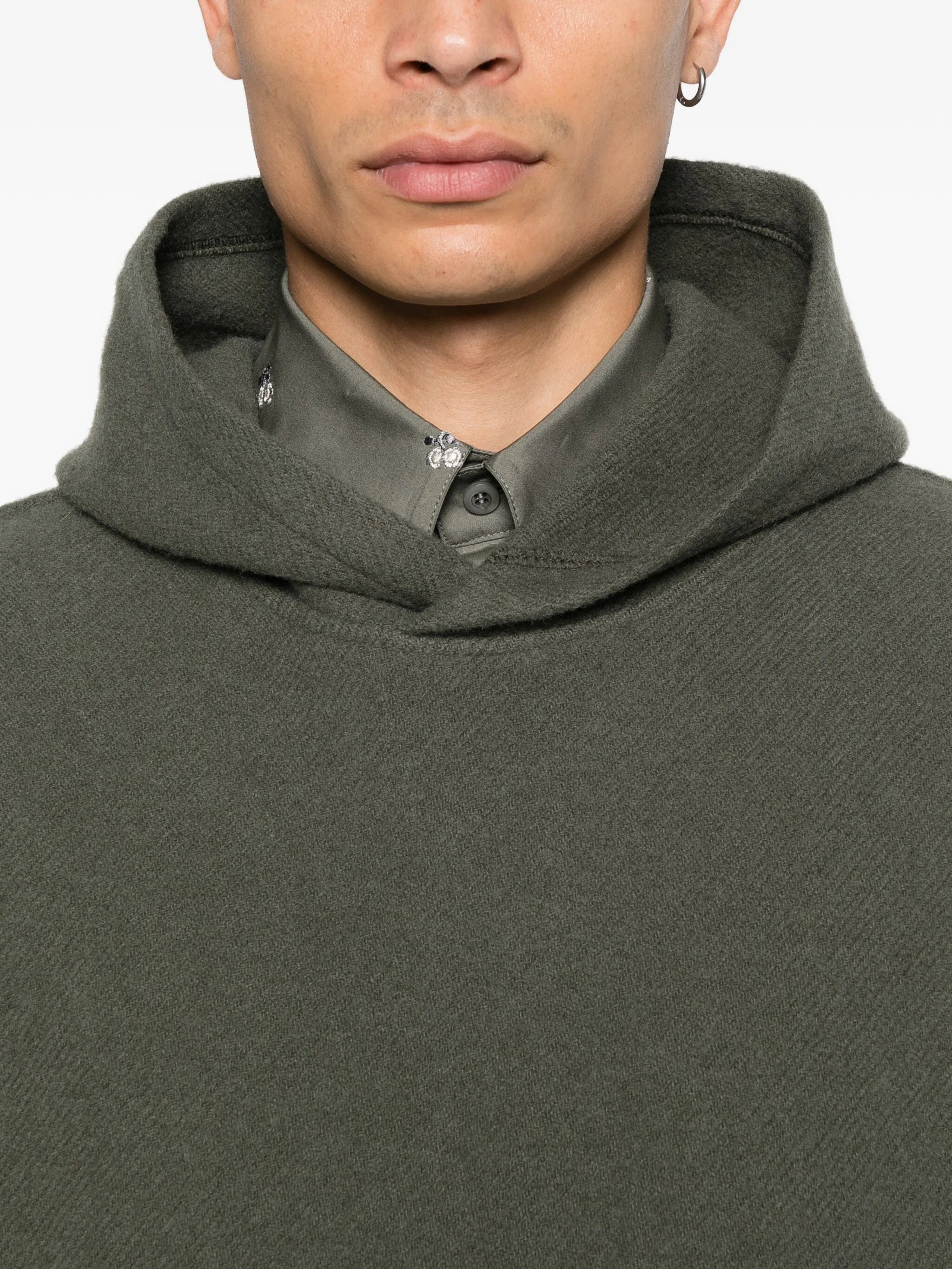 virgin wool hoodie