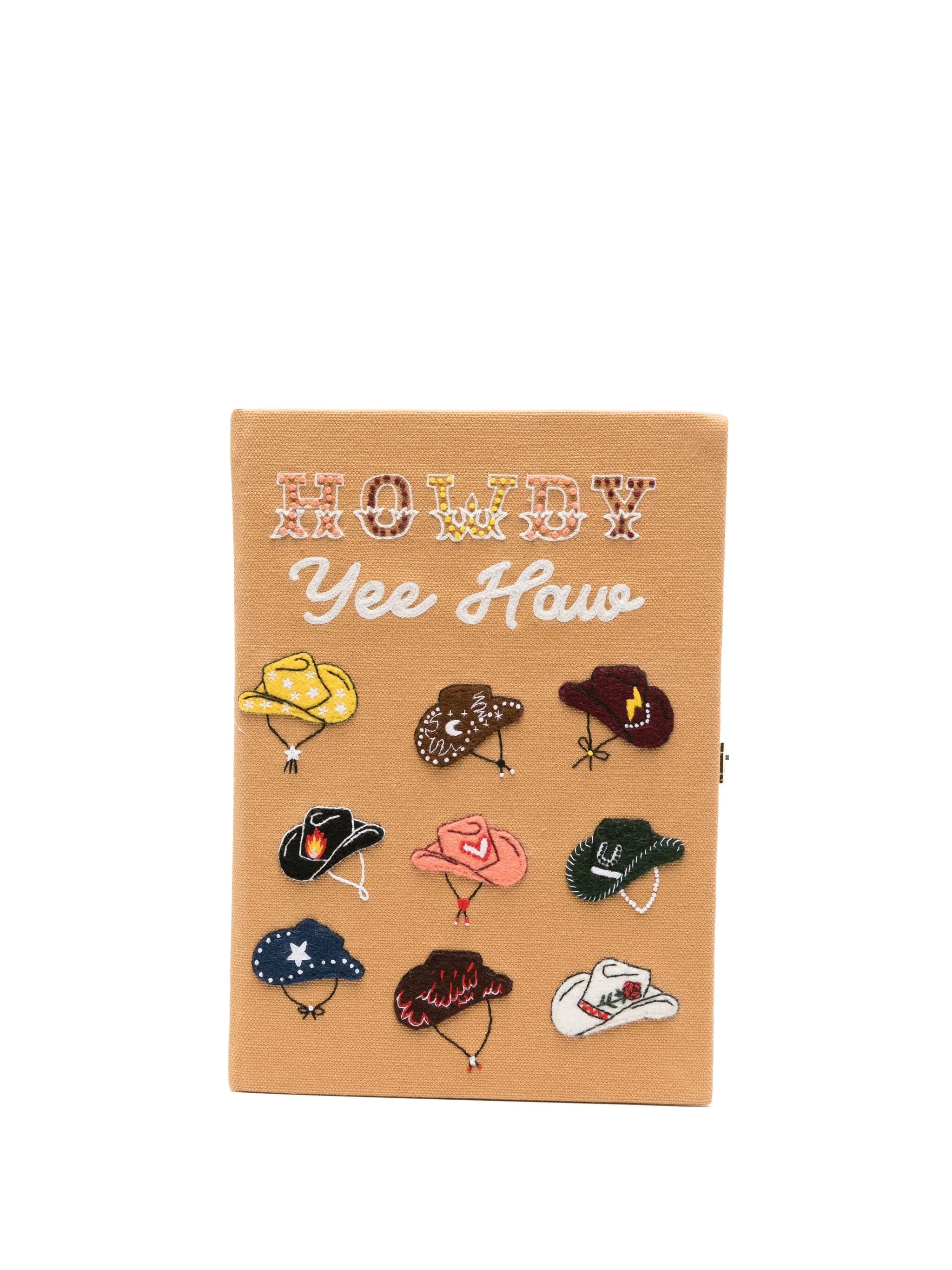 Cowgirl Hats embroidered clutch