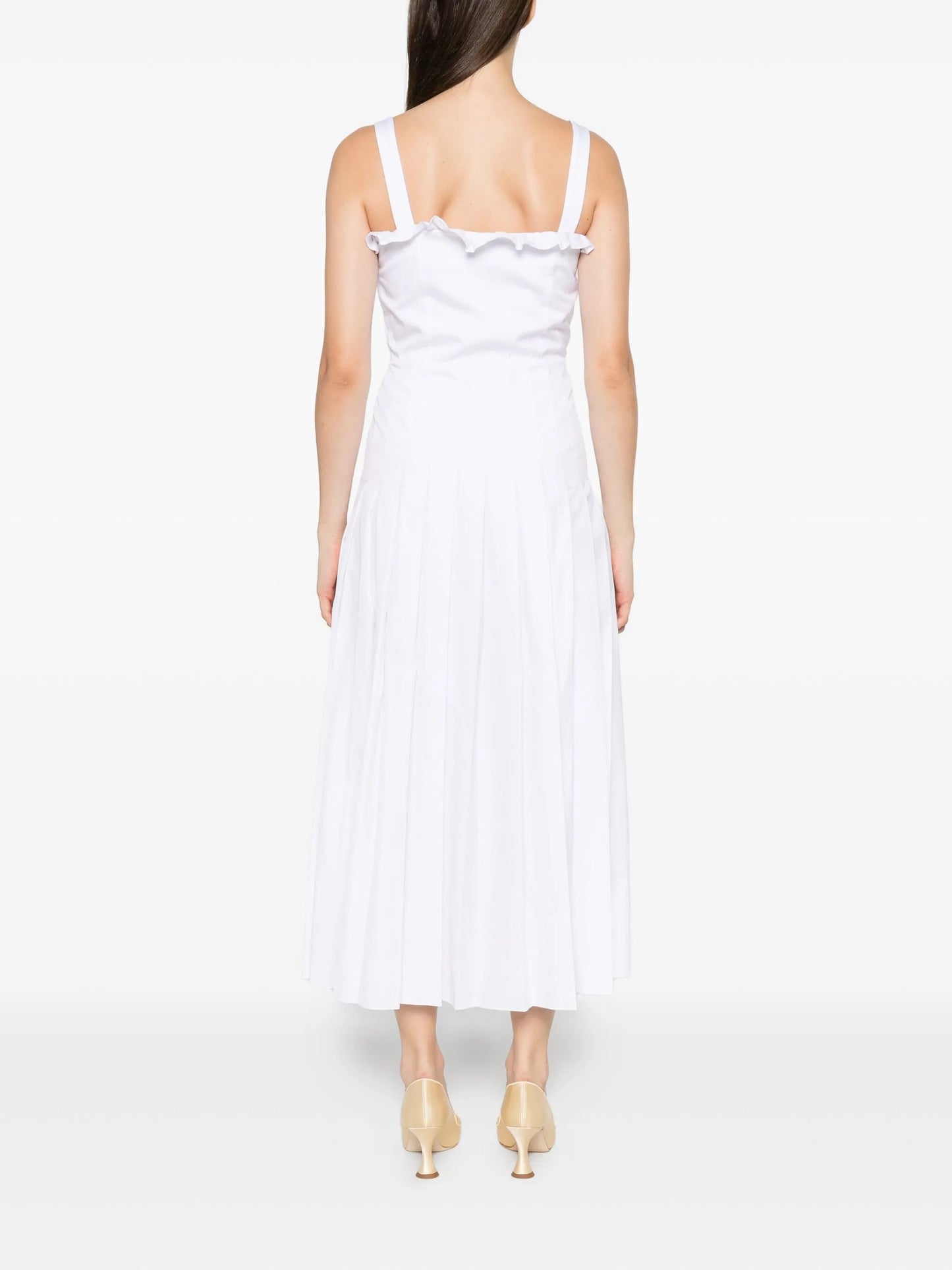 buttoned midi dress