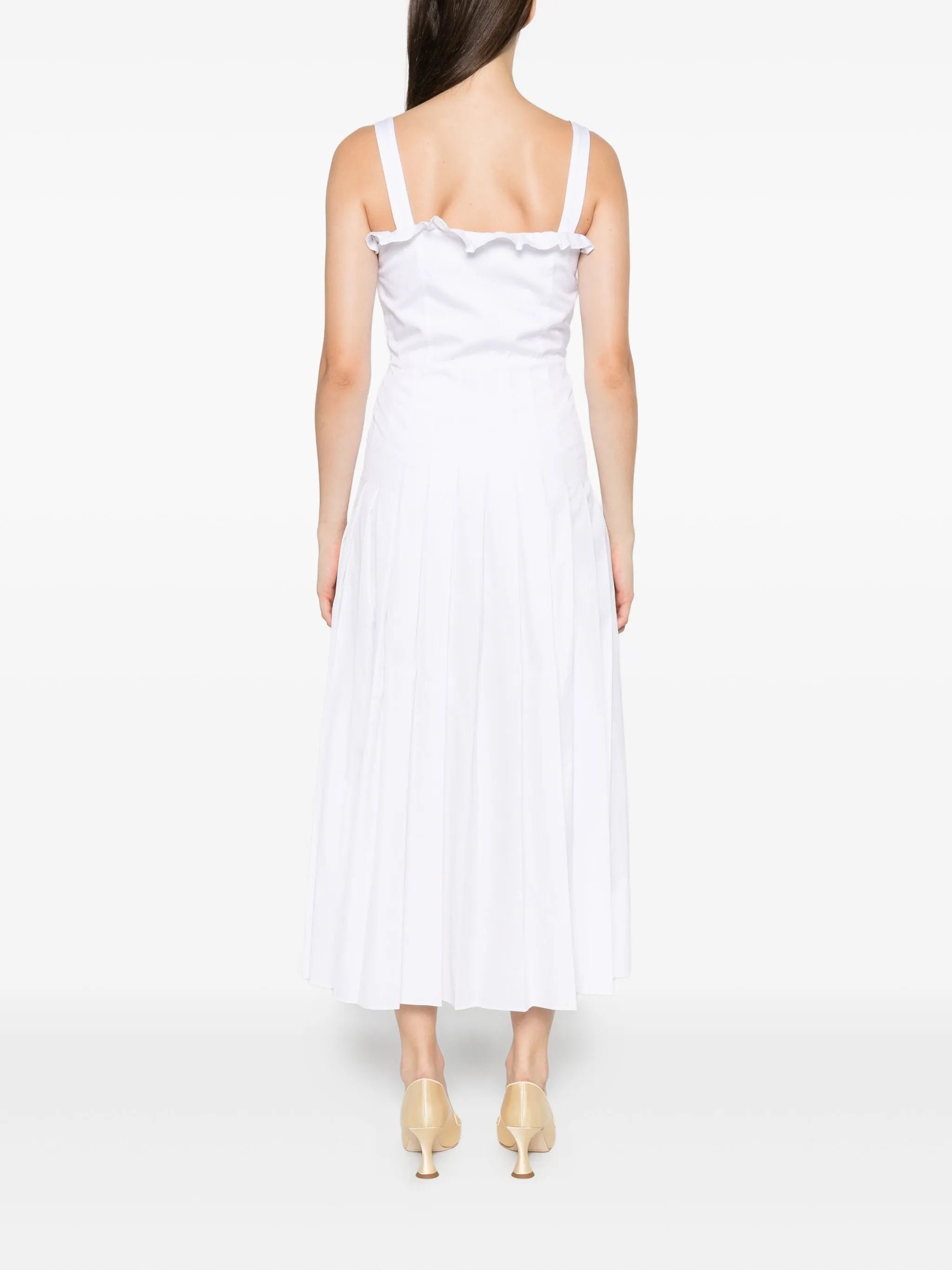 buttoned midi dress