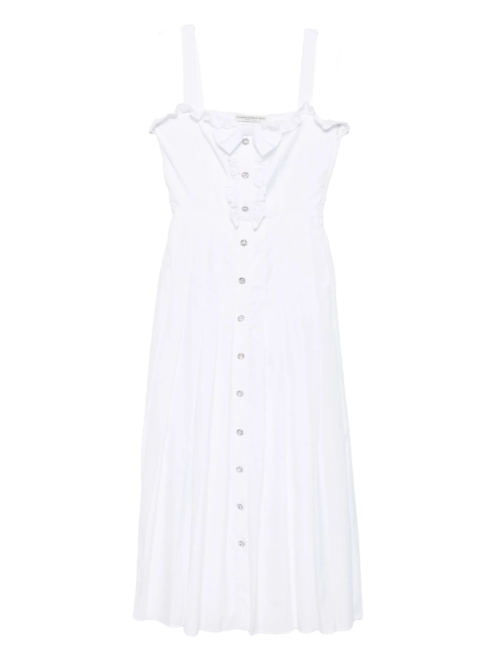 buttoned midi dress