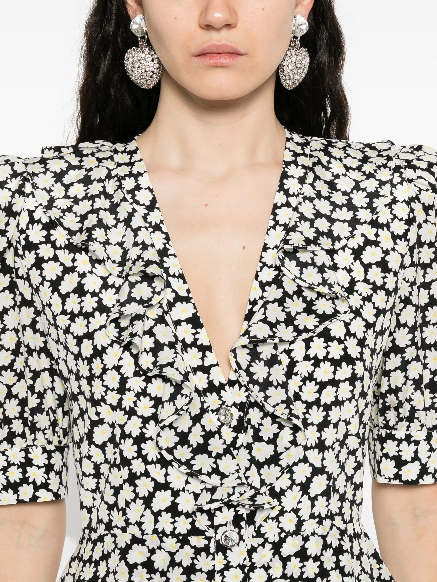 floral-print midi dress