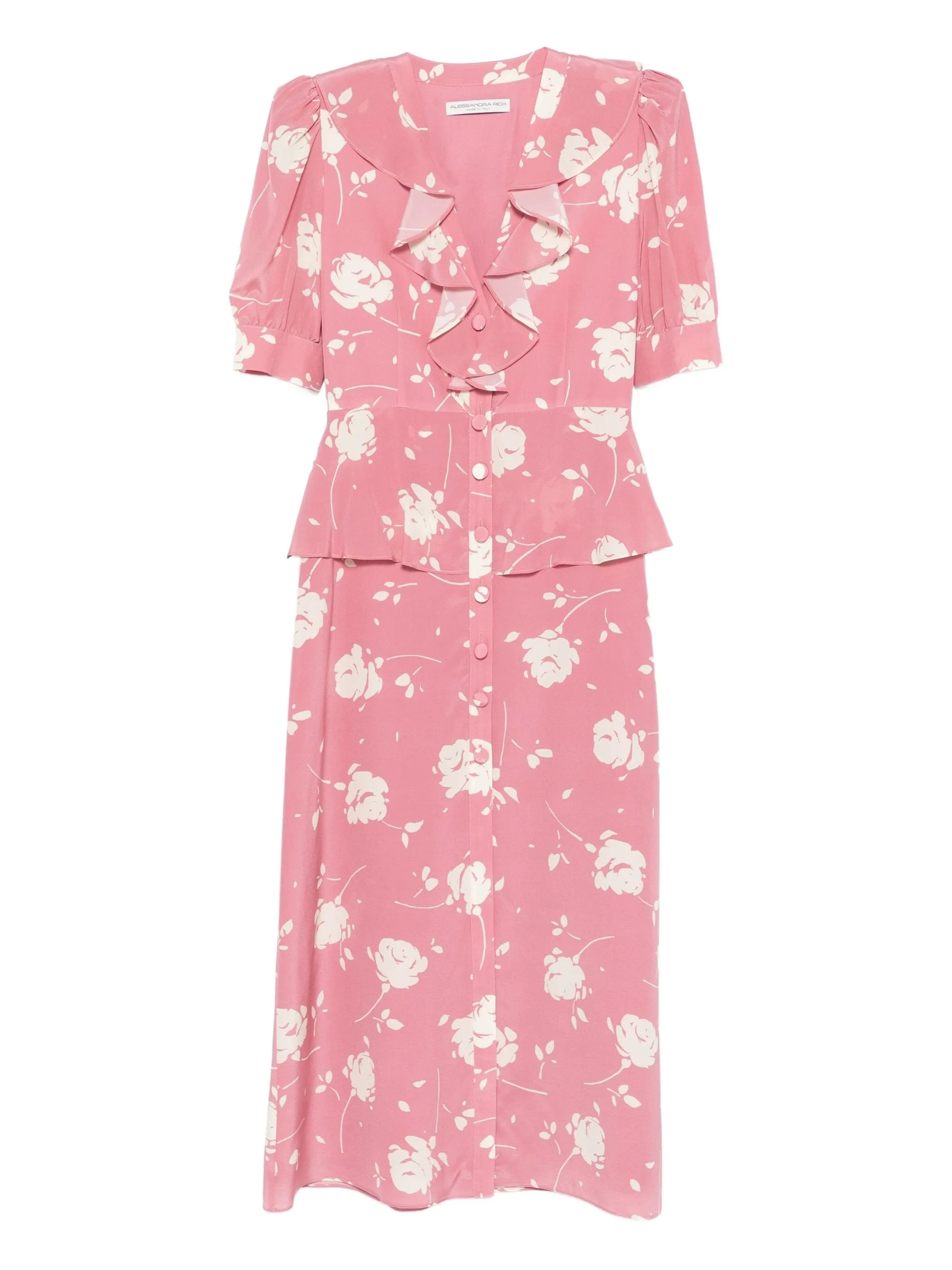 floral-print midi dress