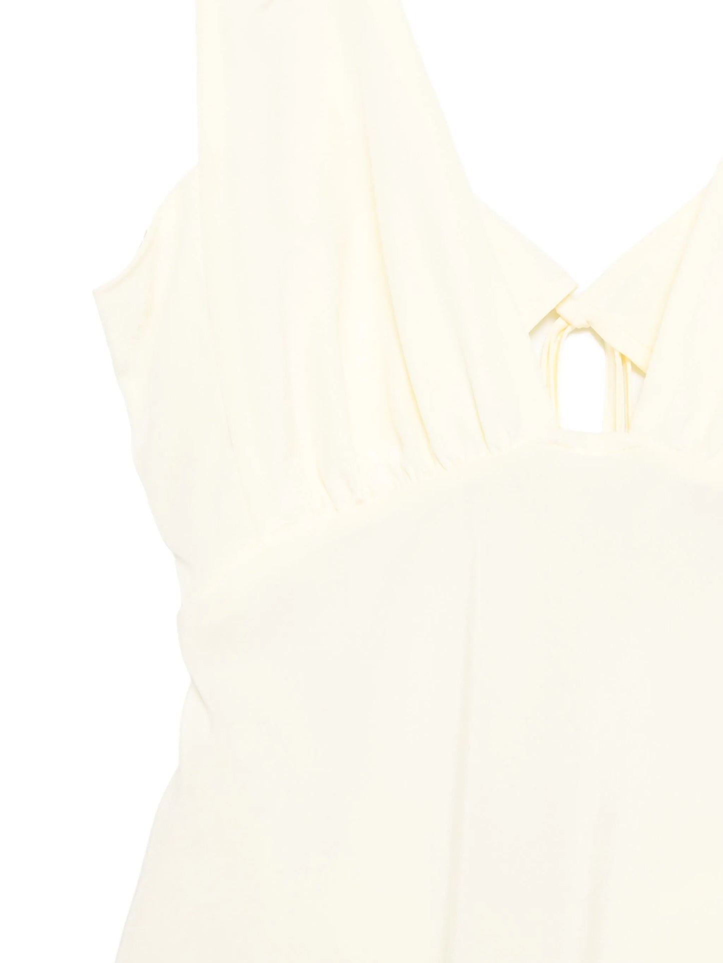 Bernie tie-front ruffled camisole