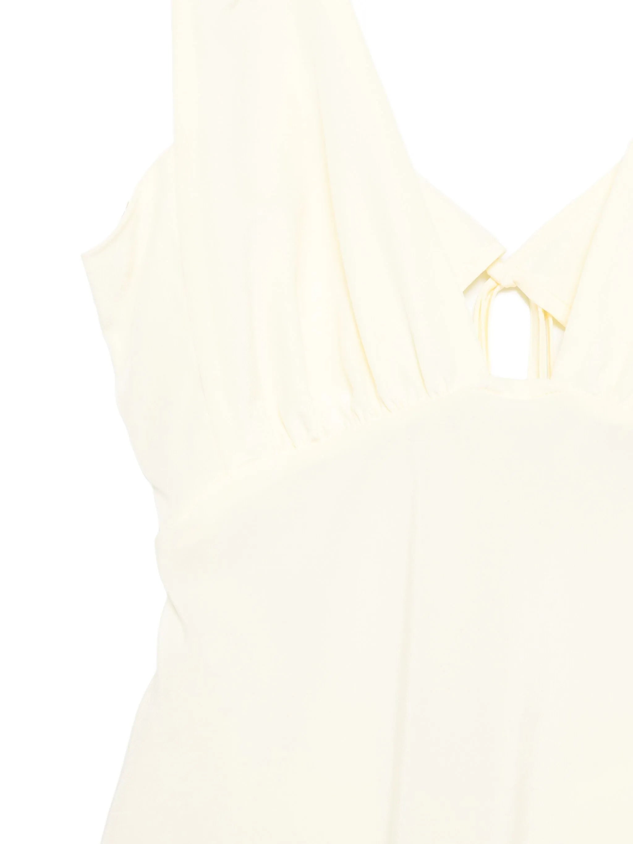 Bernie tie-front ruffled camisole