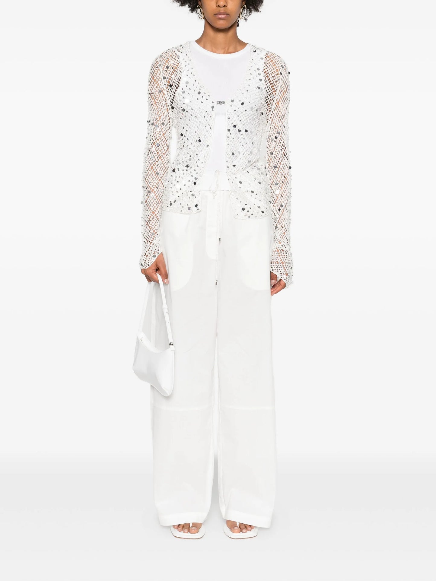 Vera sequin-embellished top