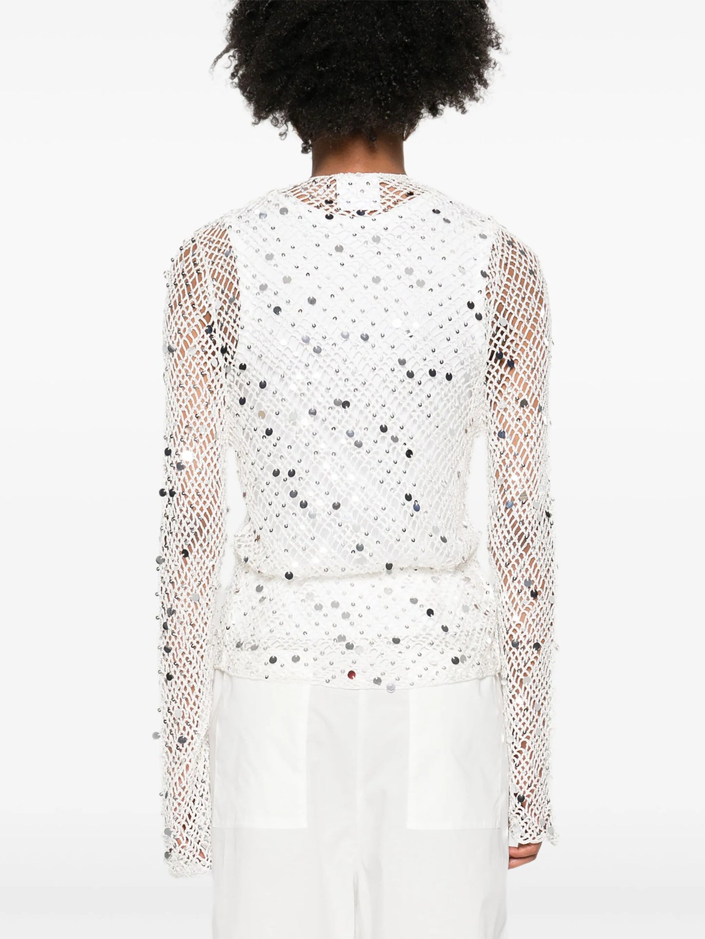 Vera sequin-embellished top