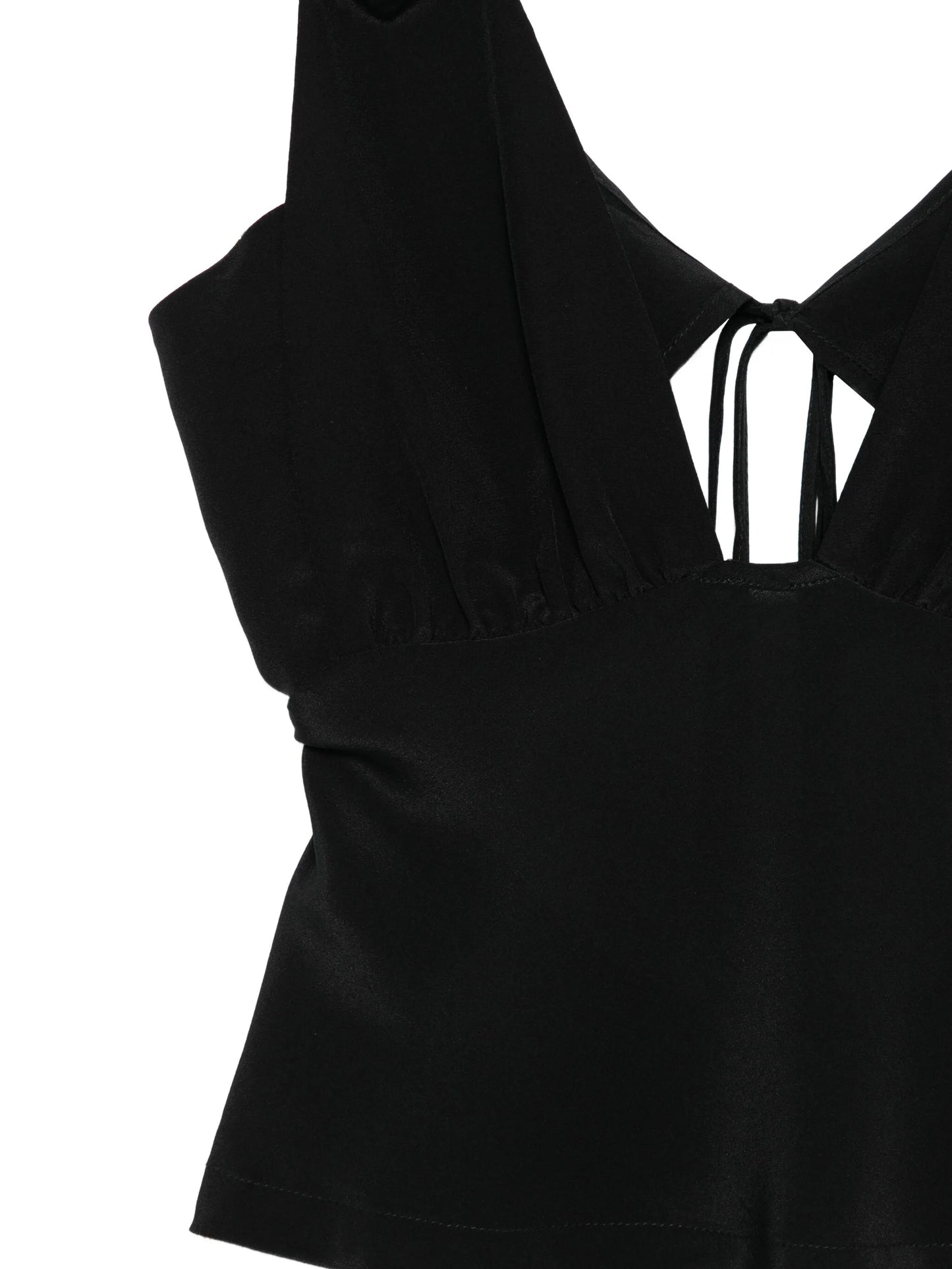 Bernie tie-front silk camisole