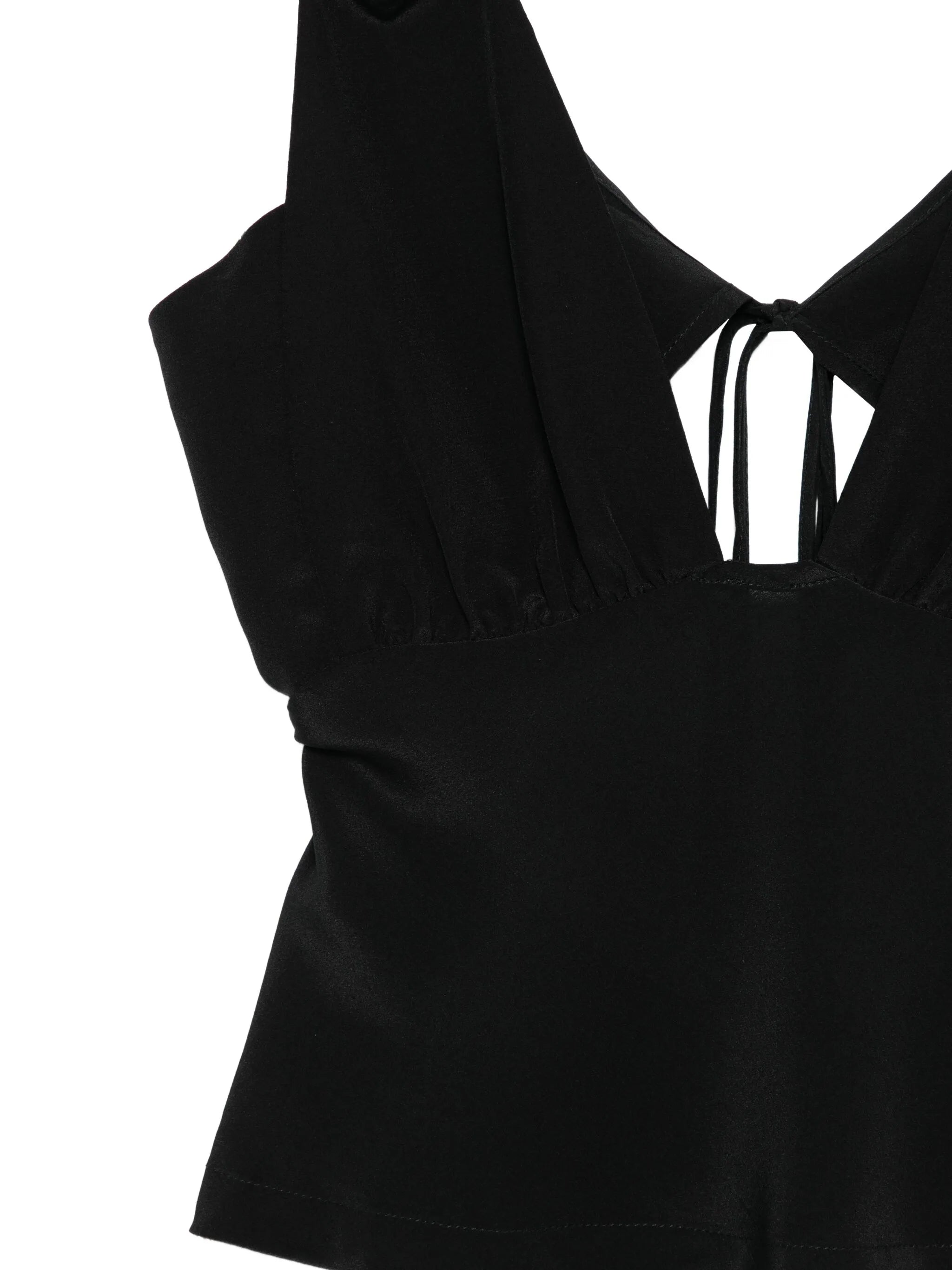 Bernie tie-front silk camisole
