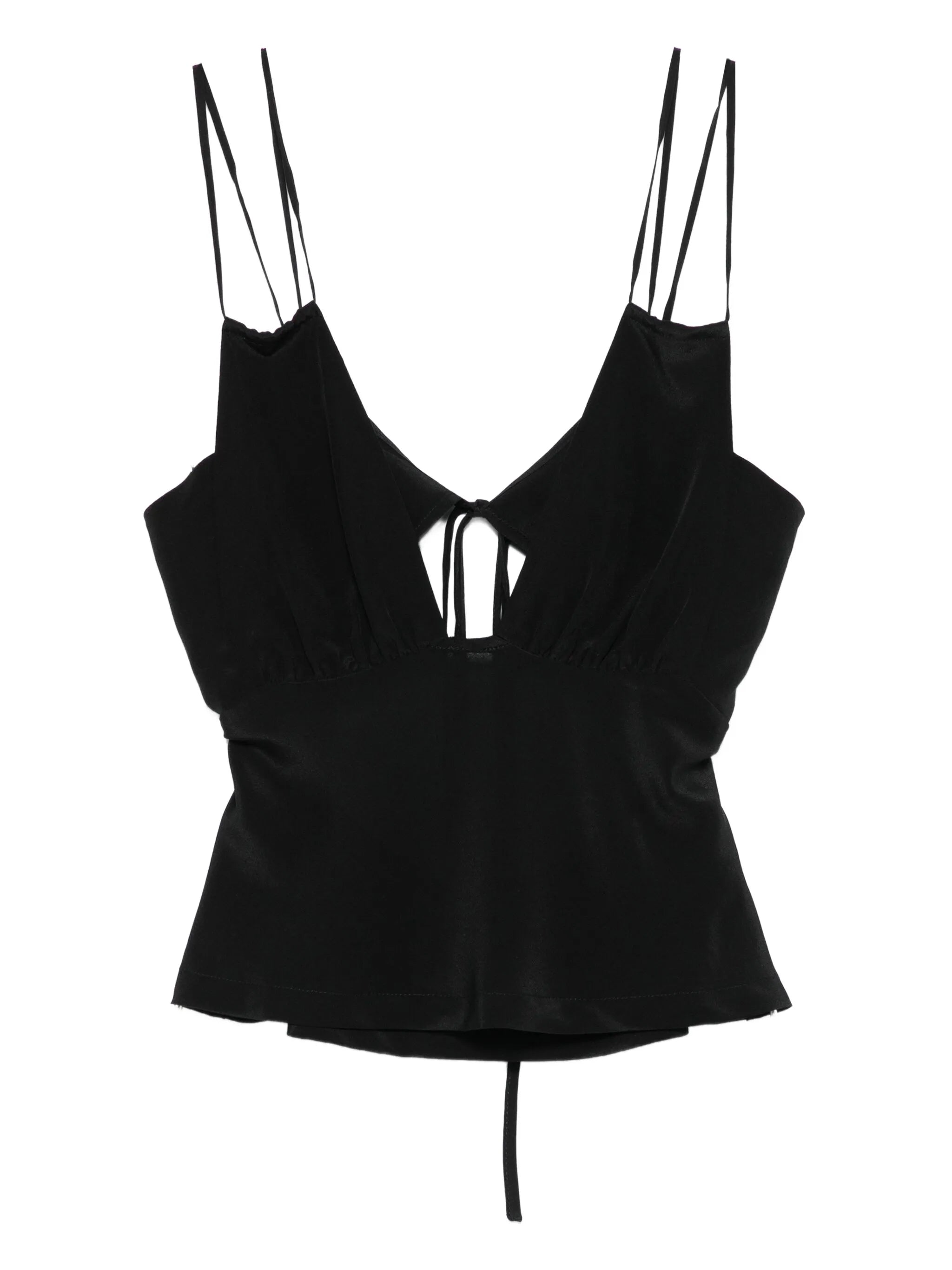 Bernie tie-front silk camisole
