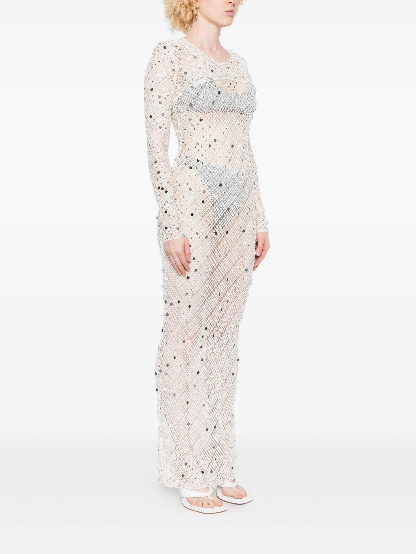 sequin-embellished maxi dress
