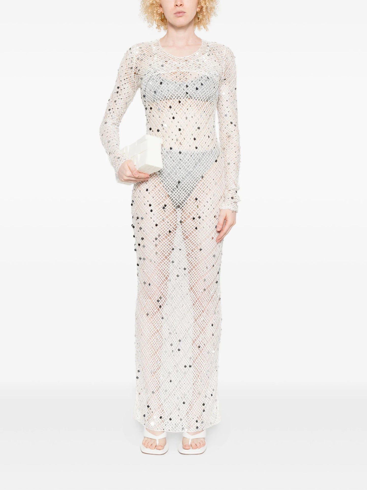 sequin-embellished maxi dress