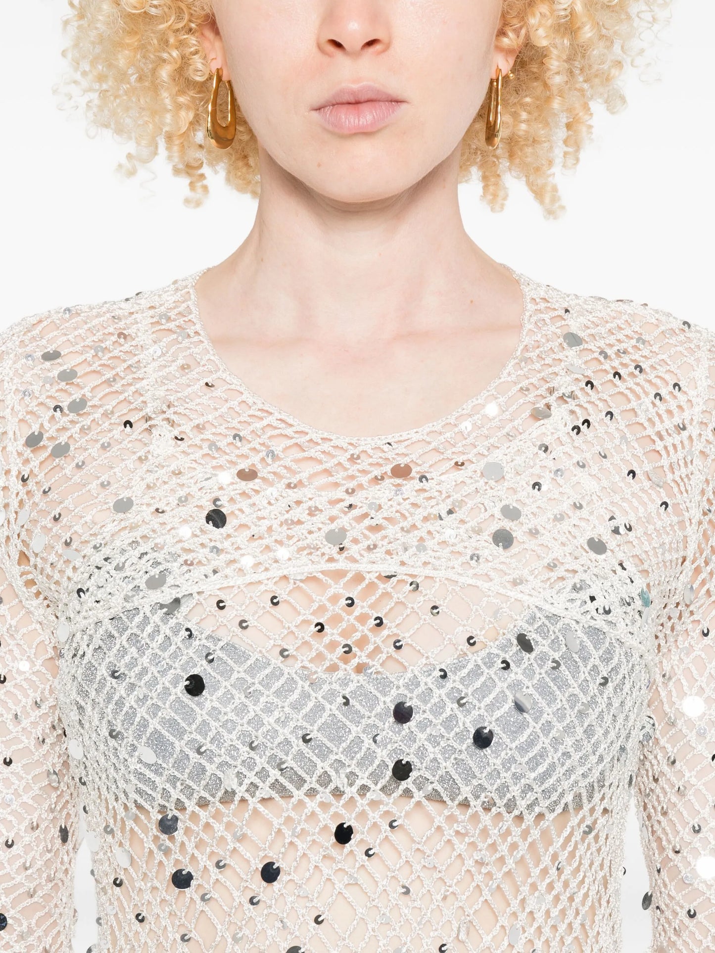 sequin-embellished maxi dress
