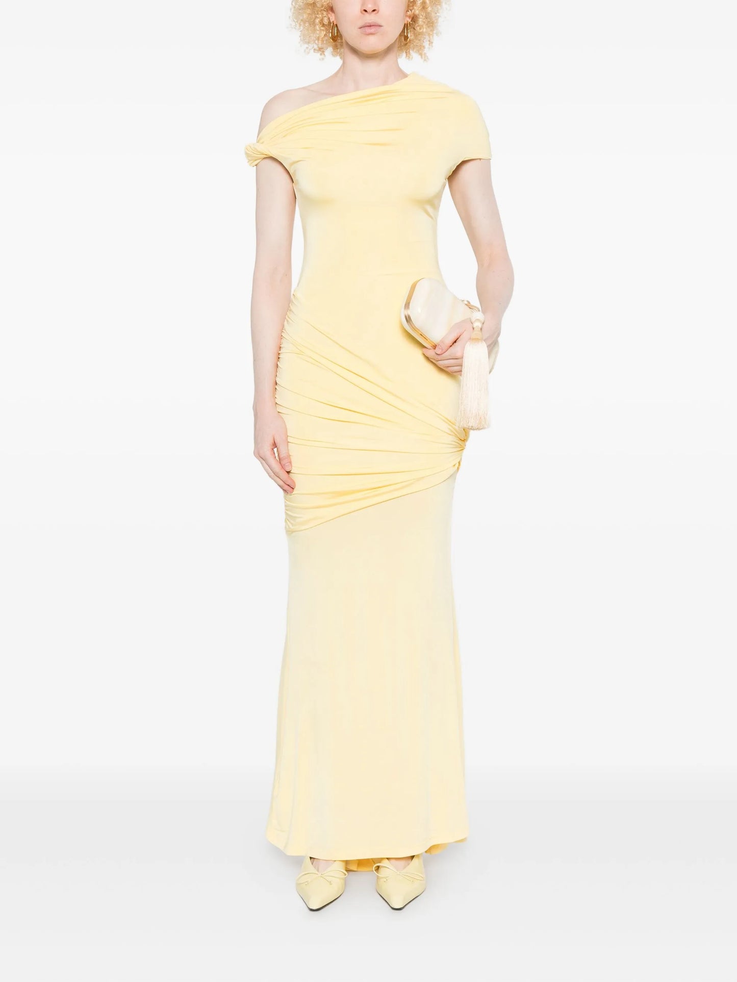 Pascal asymmetrical draped dress